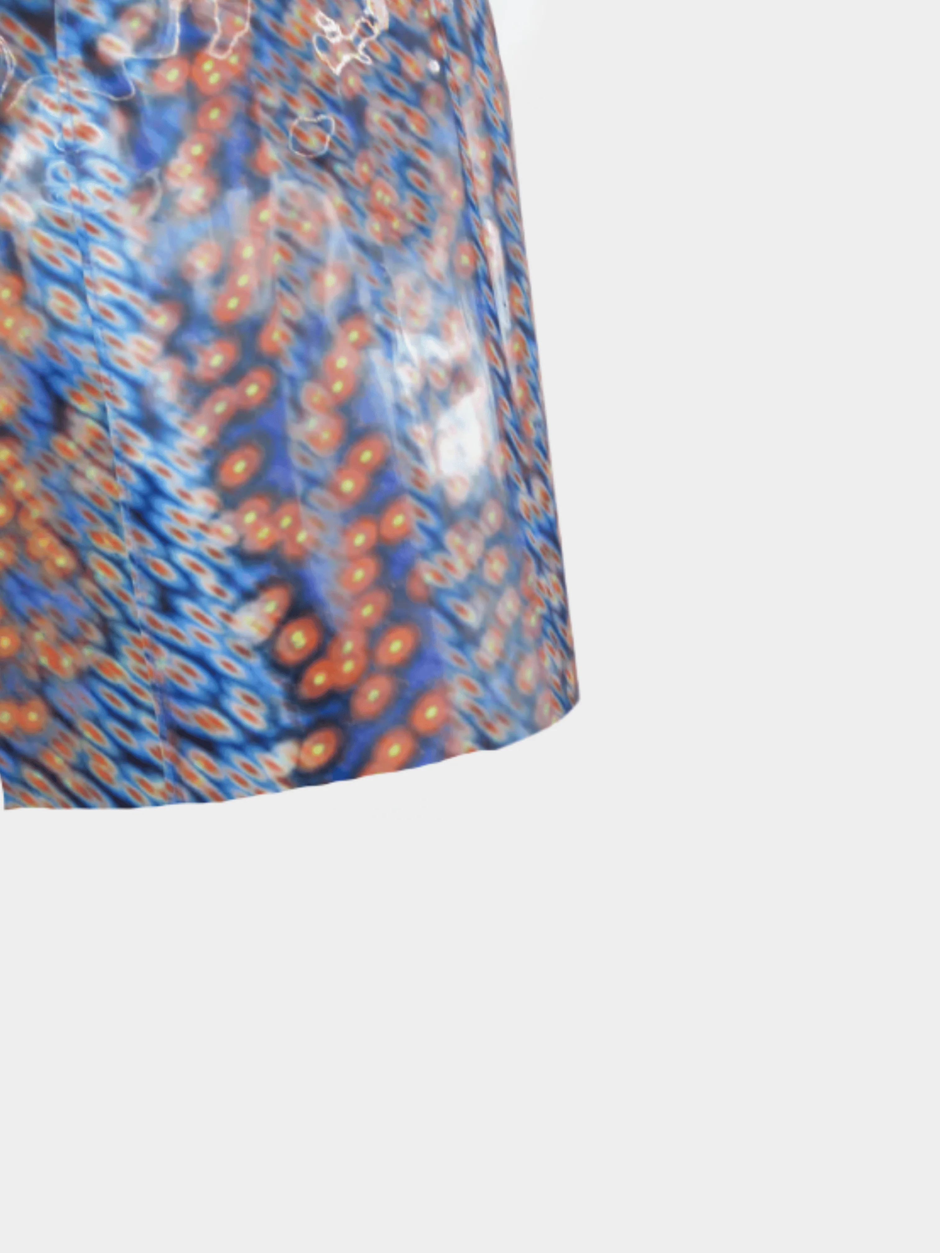 Dolce and Gabbana FW 1999 Runway Light Blue Holographic Mini Skirt - Image 2