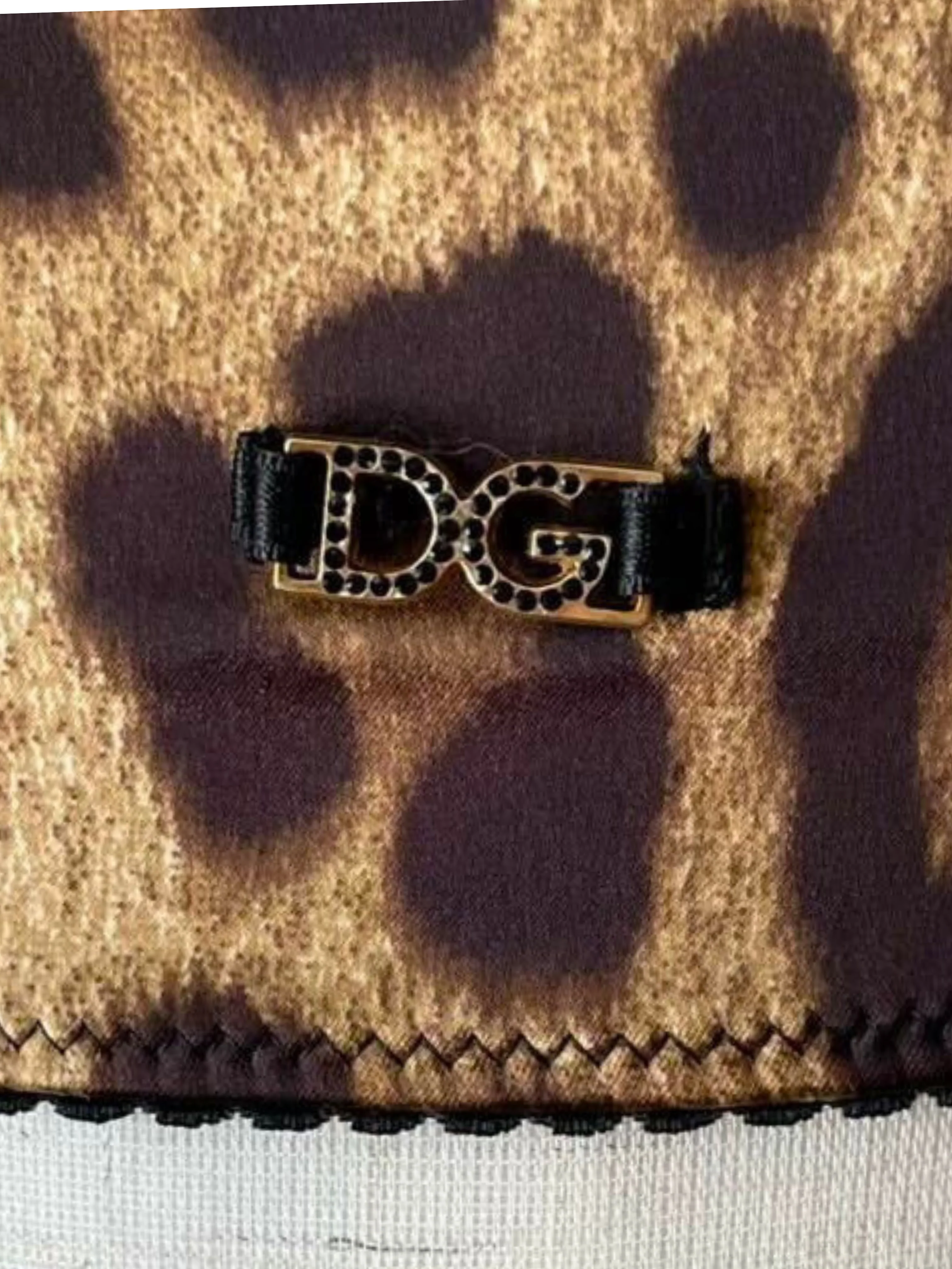 Dolce & Gabbana 2000s Leopard Print Silk Corset Top - Image 3