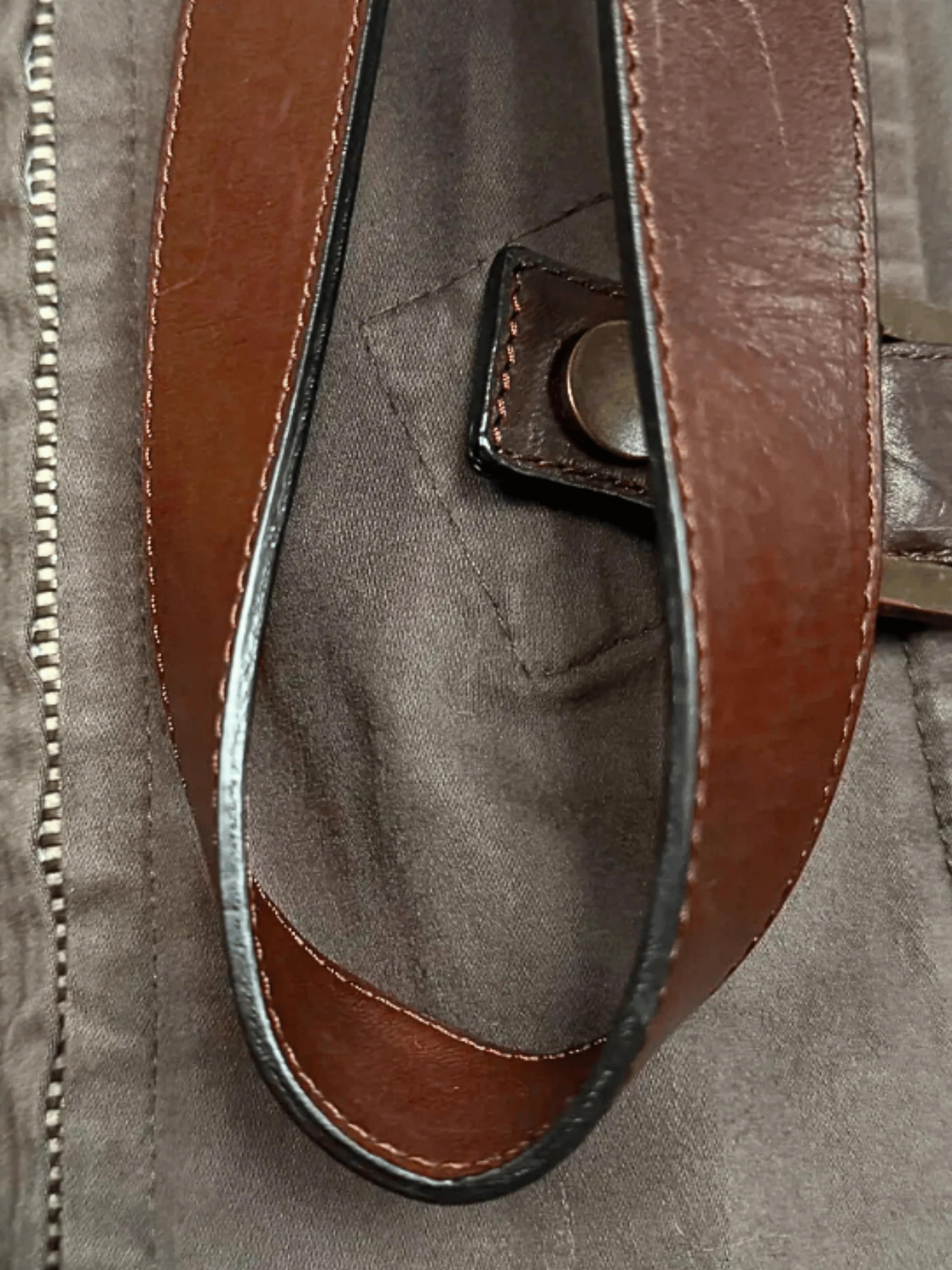 Dsquared2 FW 2003 Brown Leather Strap Top - Image 3