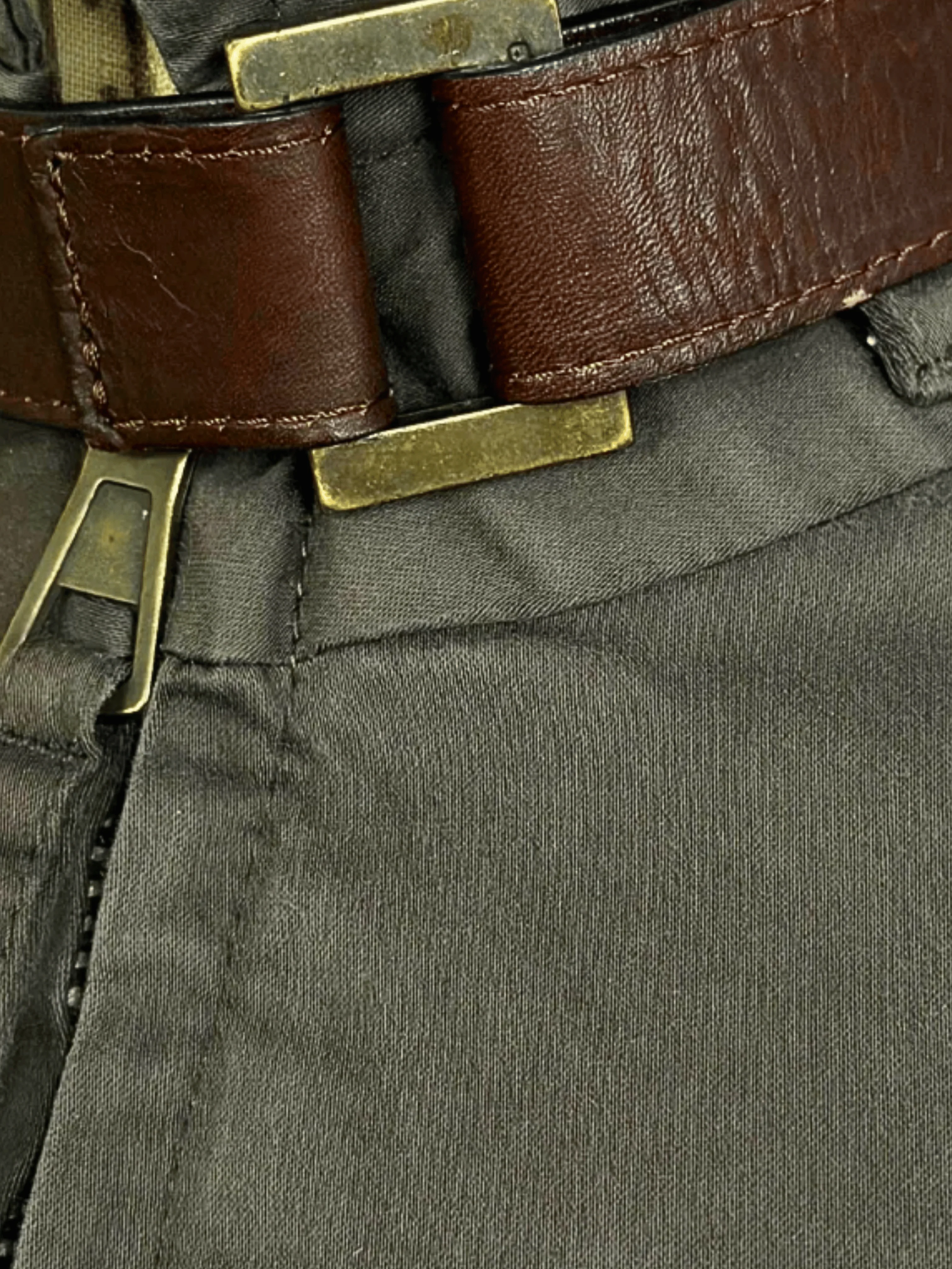 Dsquared2 FW 2003 Brown Leather Strap Top - Image 5