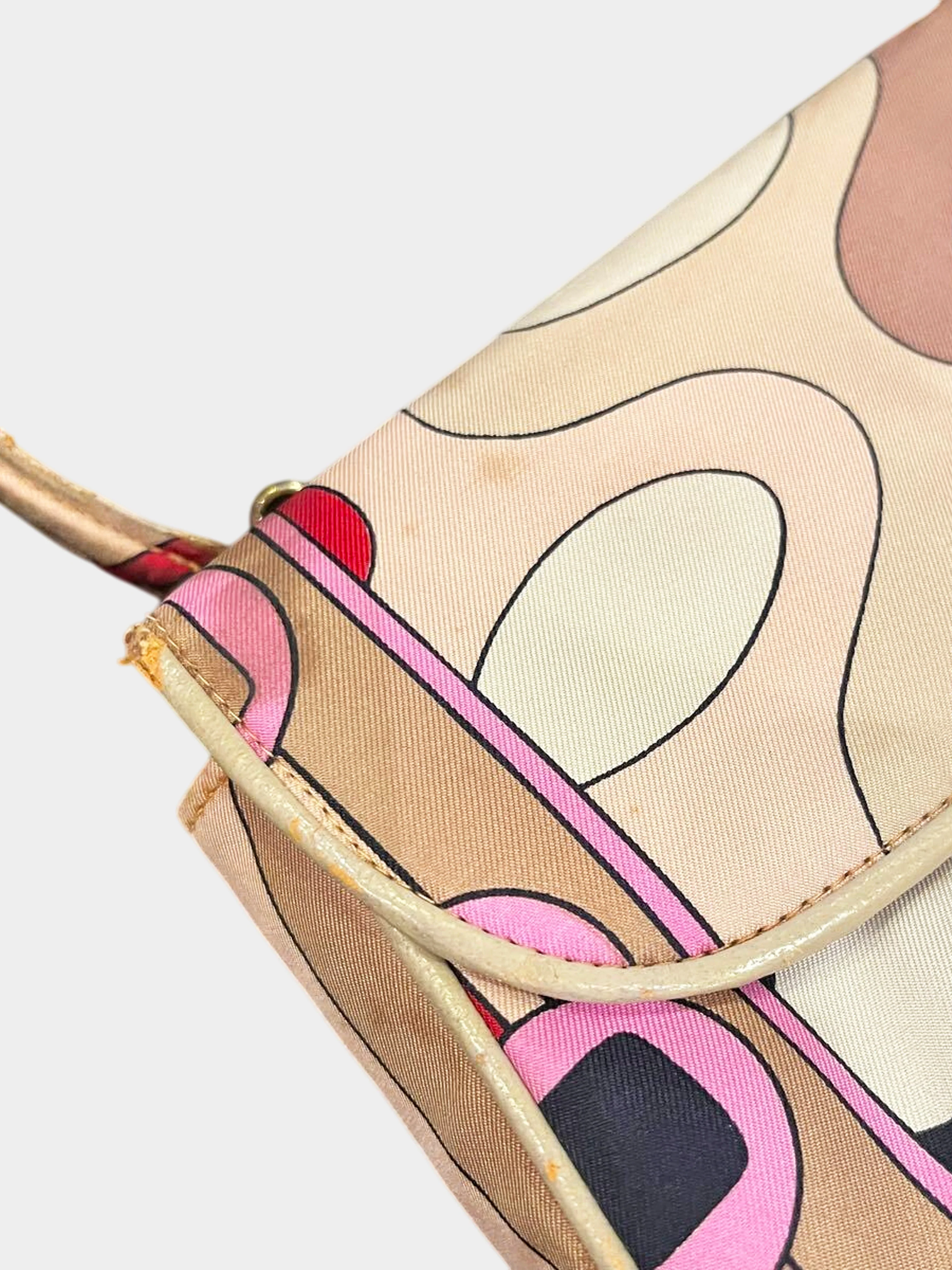 Emilio Pucci 1960s Multicolor Abstract Print Handbag - Image 5