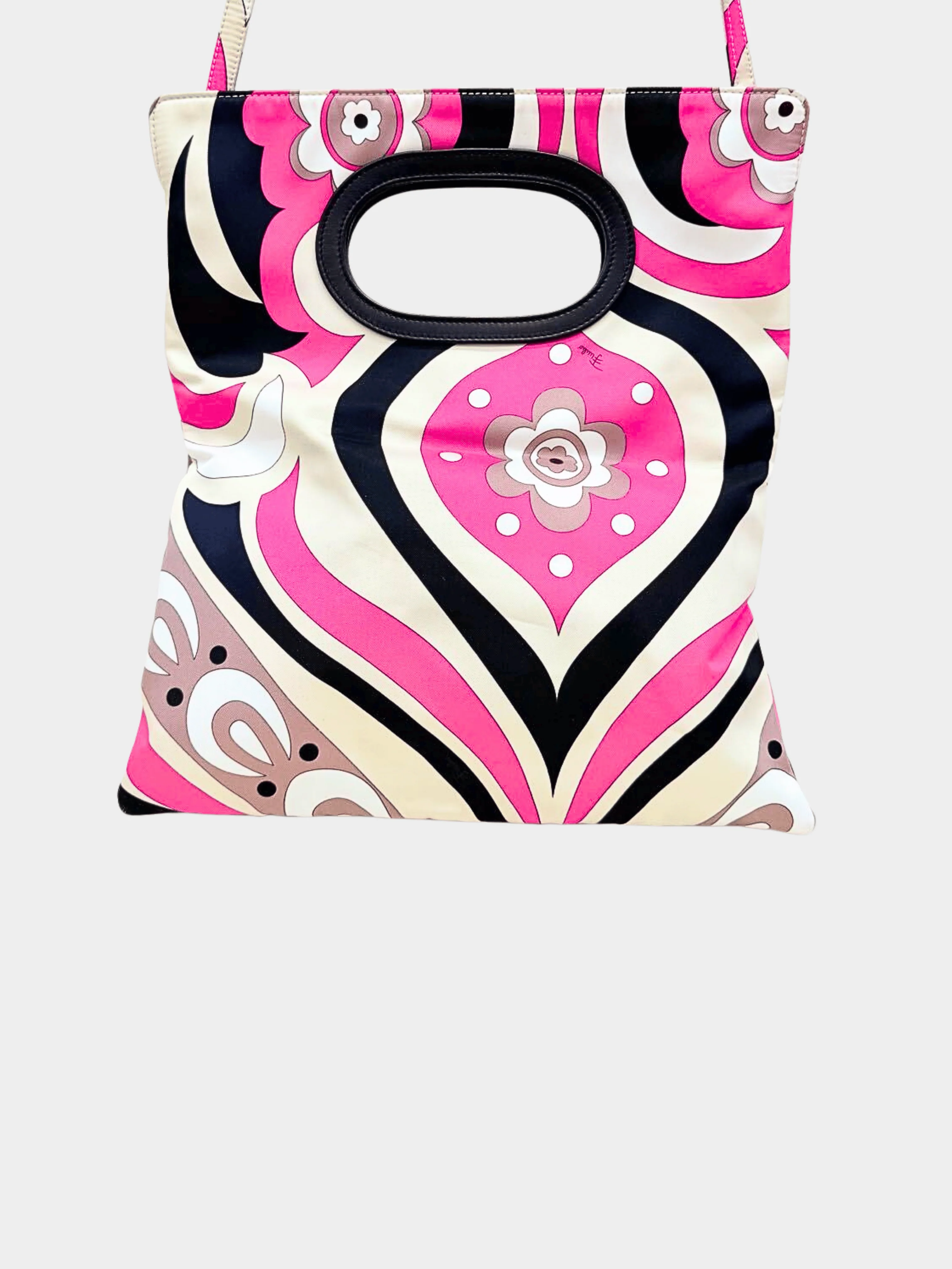 Emilio Pucci 2000s Multicolor Abstract Print Handbag - Image 3