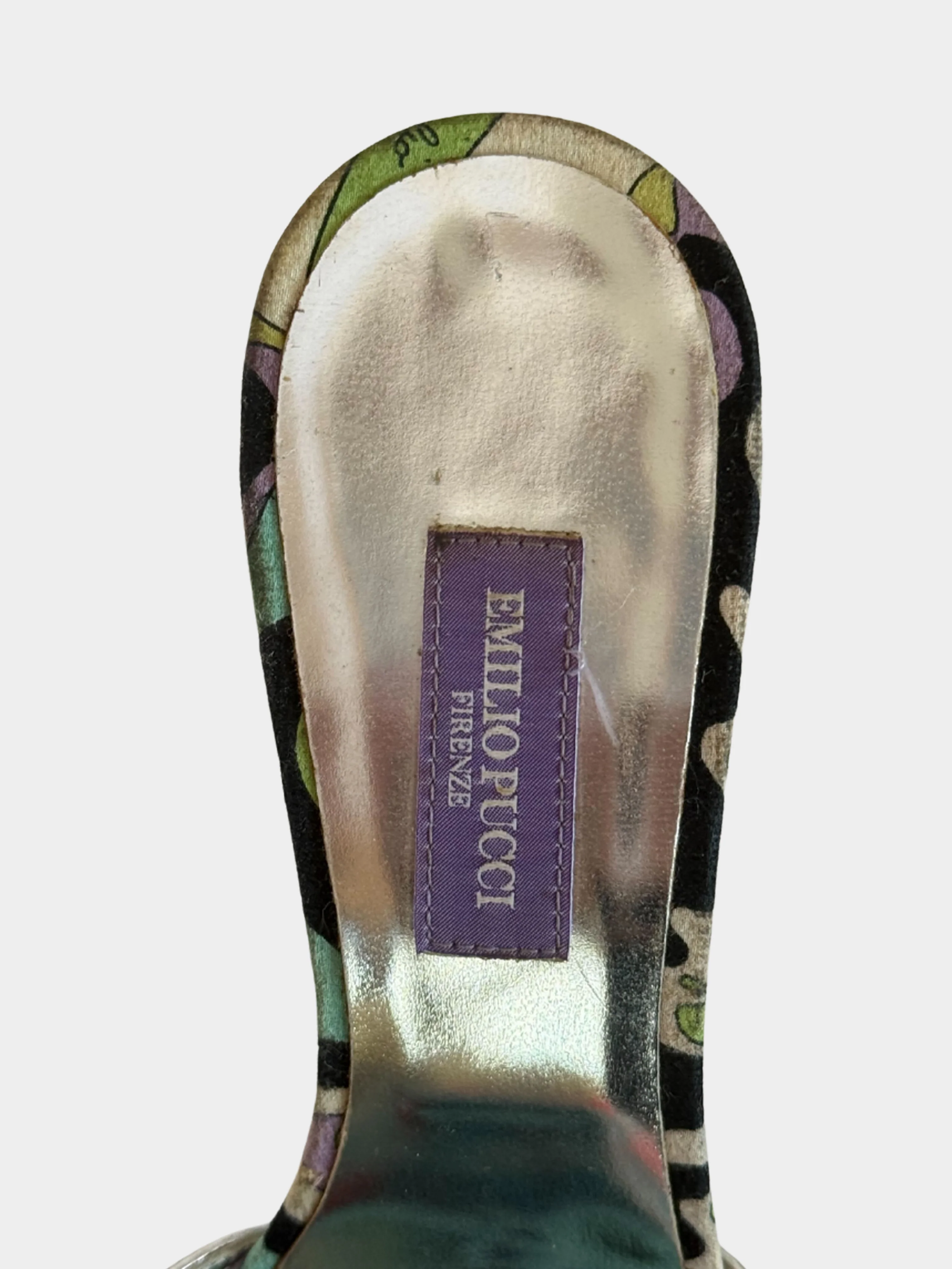 Emilio Pucci 2000s Multicoloured Bead Embellished Pumps - Image 6