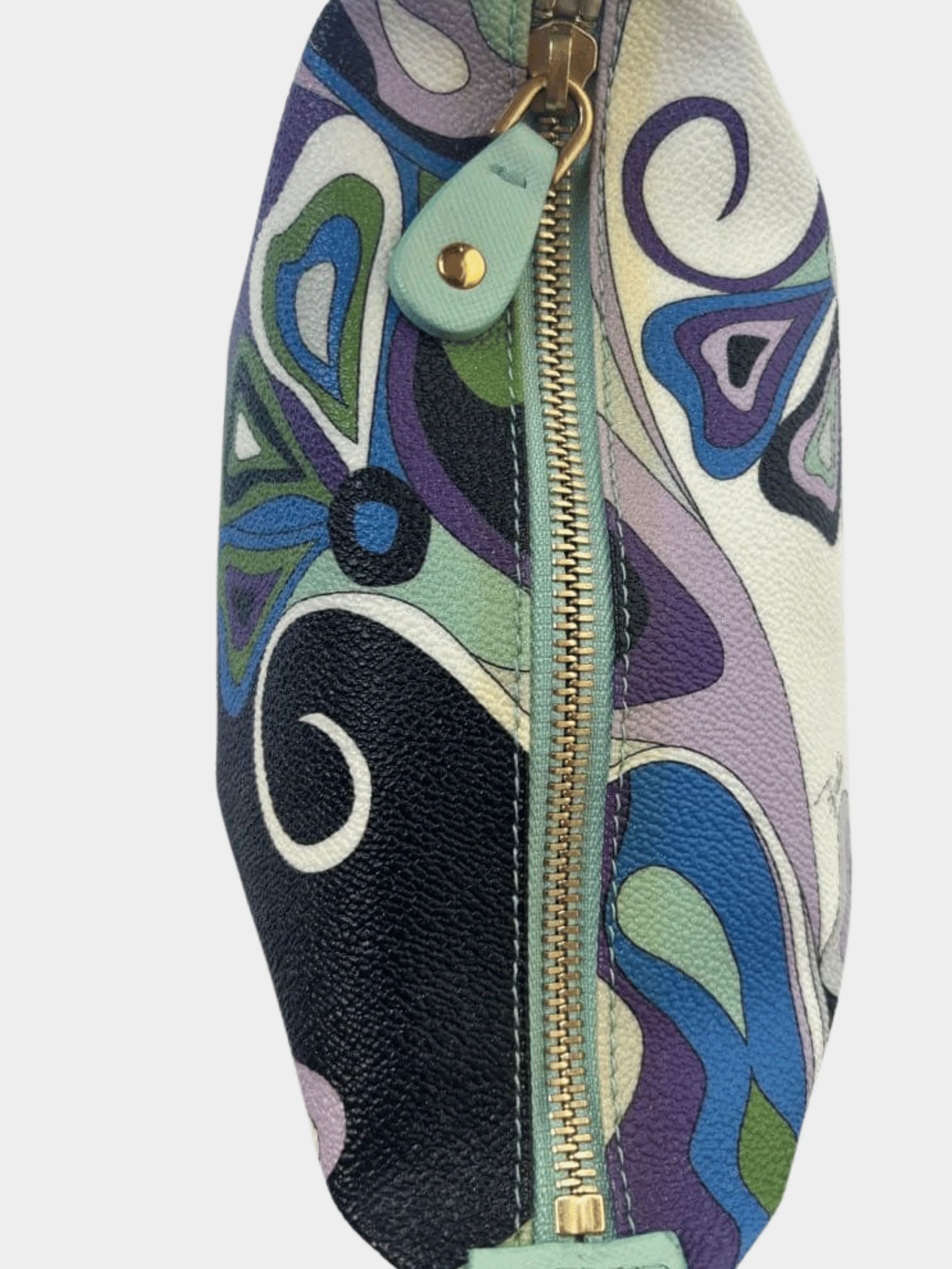 Emilio Pucci 2000s Printed Leather Mini Bag - Image 7