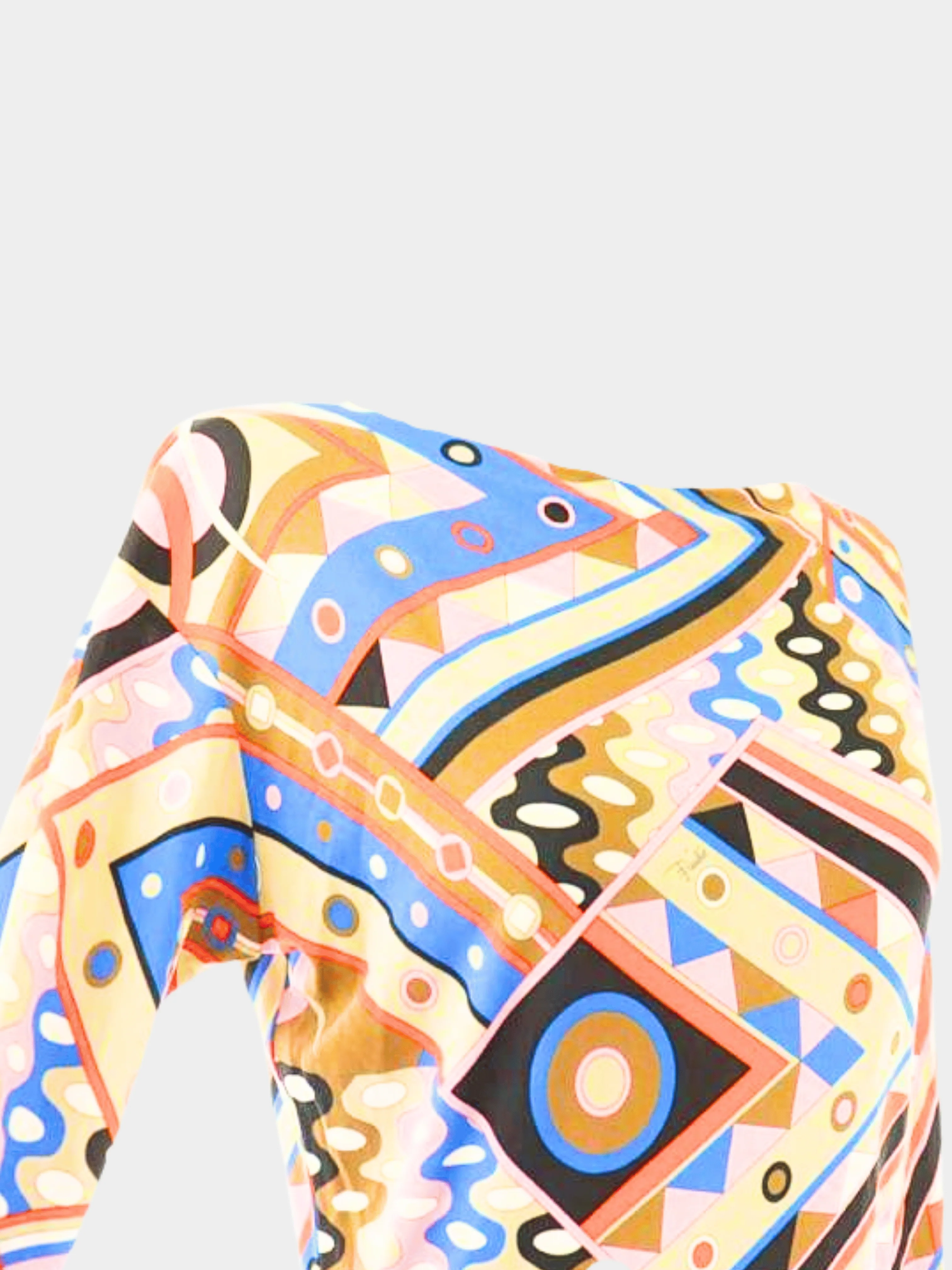 Emilio Pucci 2020 Multicolour Graphic Print Midi Dress - Image 3