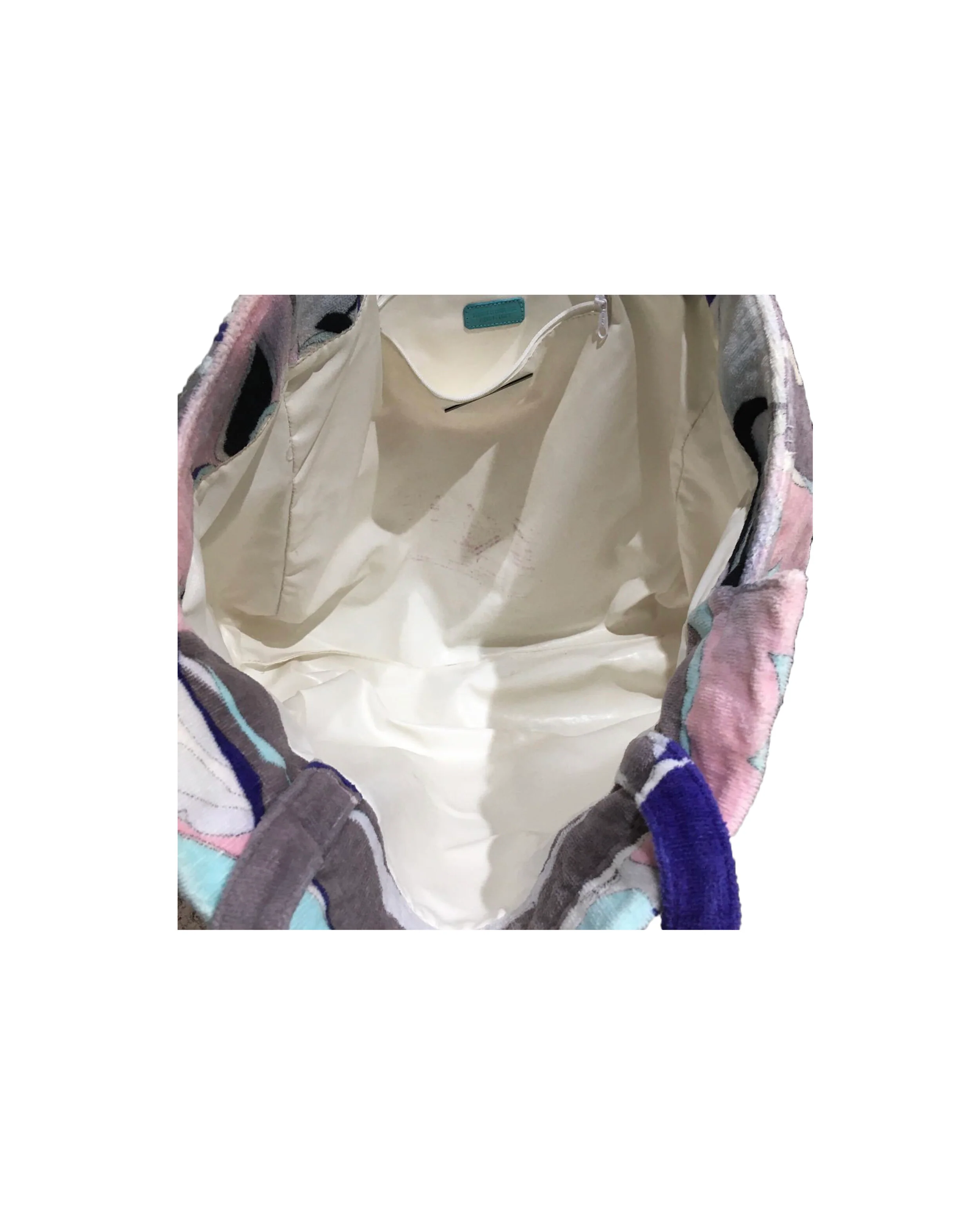 Emilio Pucci Terrycloth Pink Tote - Image 3