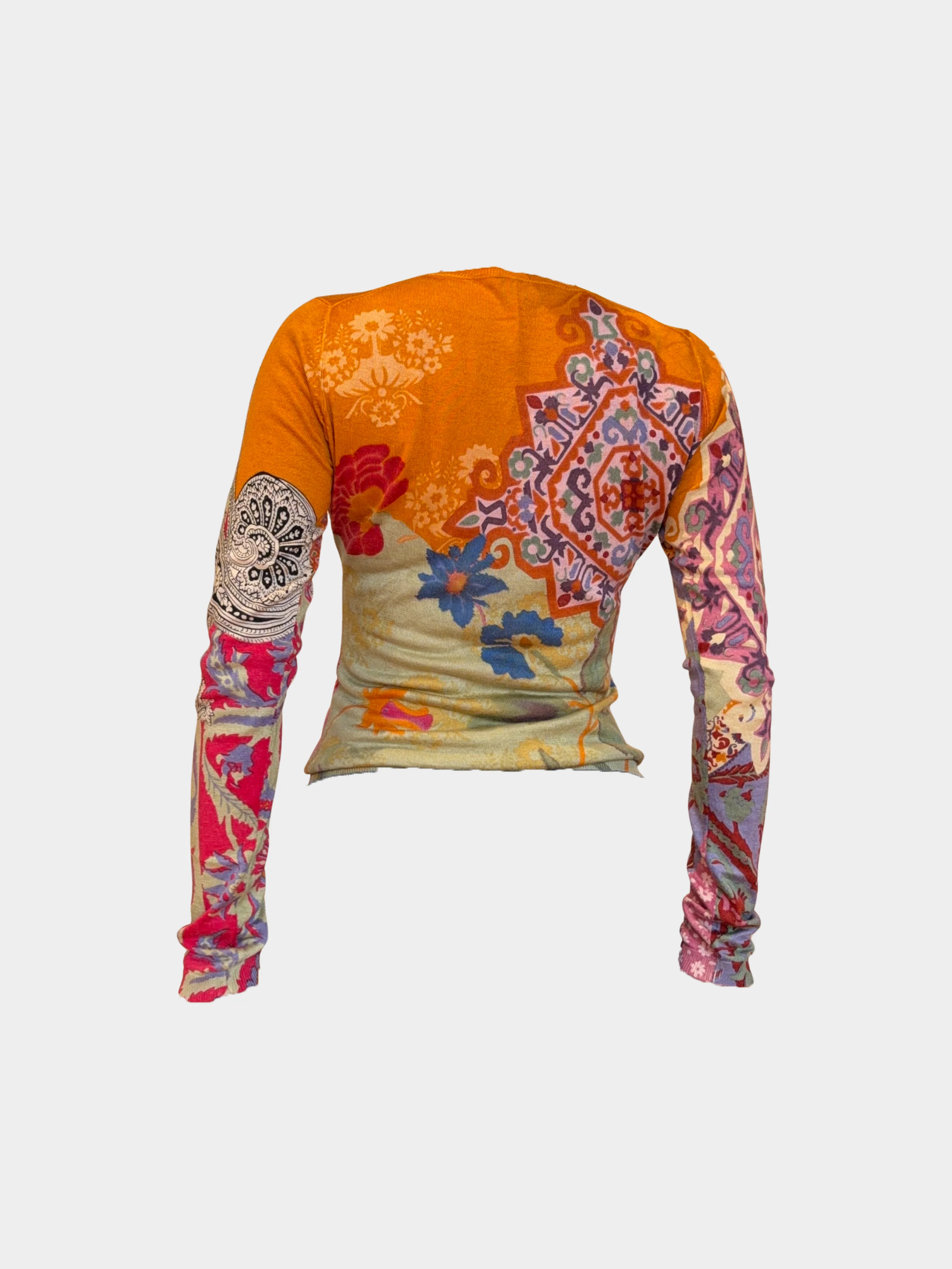 Etro 2000s Colorful Graphic Printed Long Sleeves - Image 2