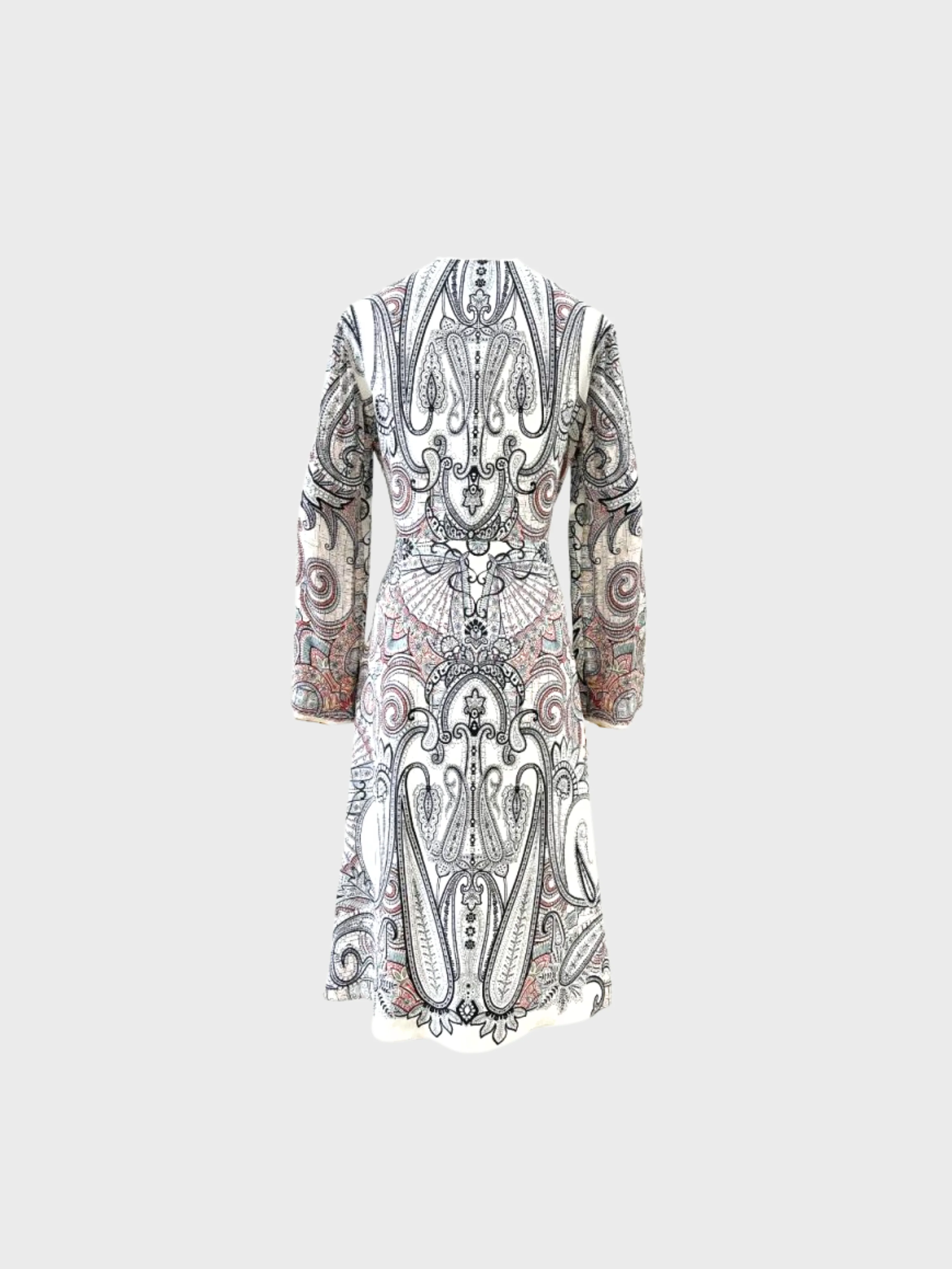 Etro SS 2020 Multicolor Paisley Silk Dress - Image 2