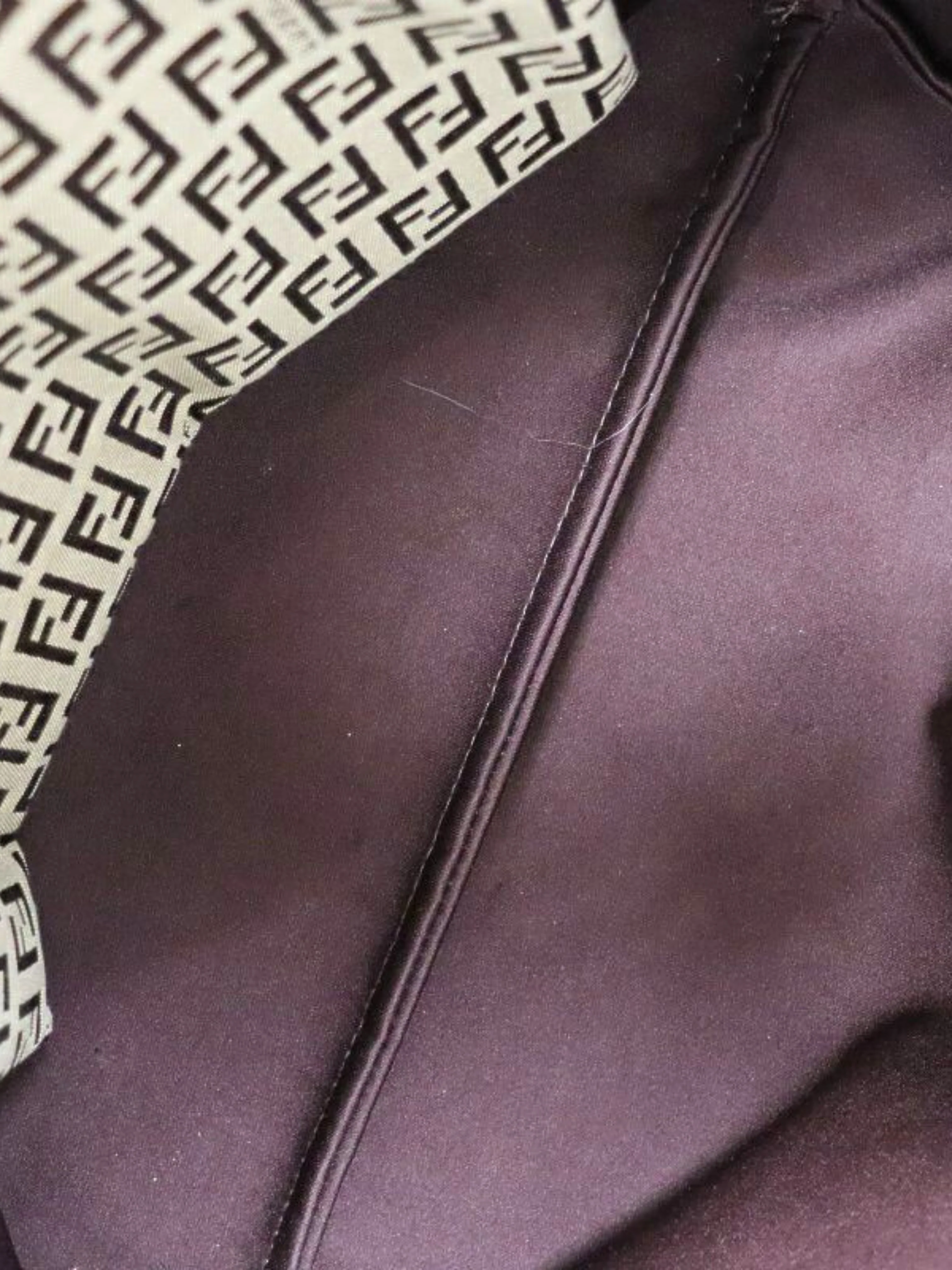 Fendi 2000s Beige and Brown Zucchino Canvas Tote Bag - Image 9