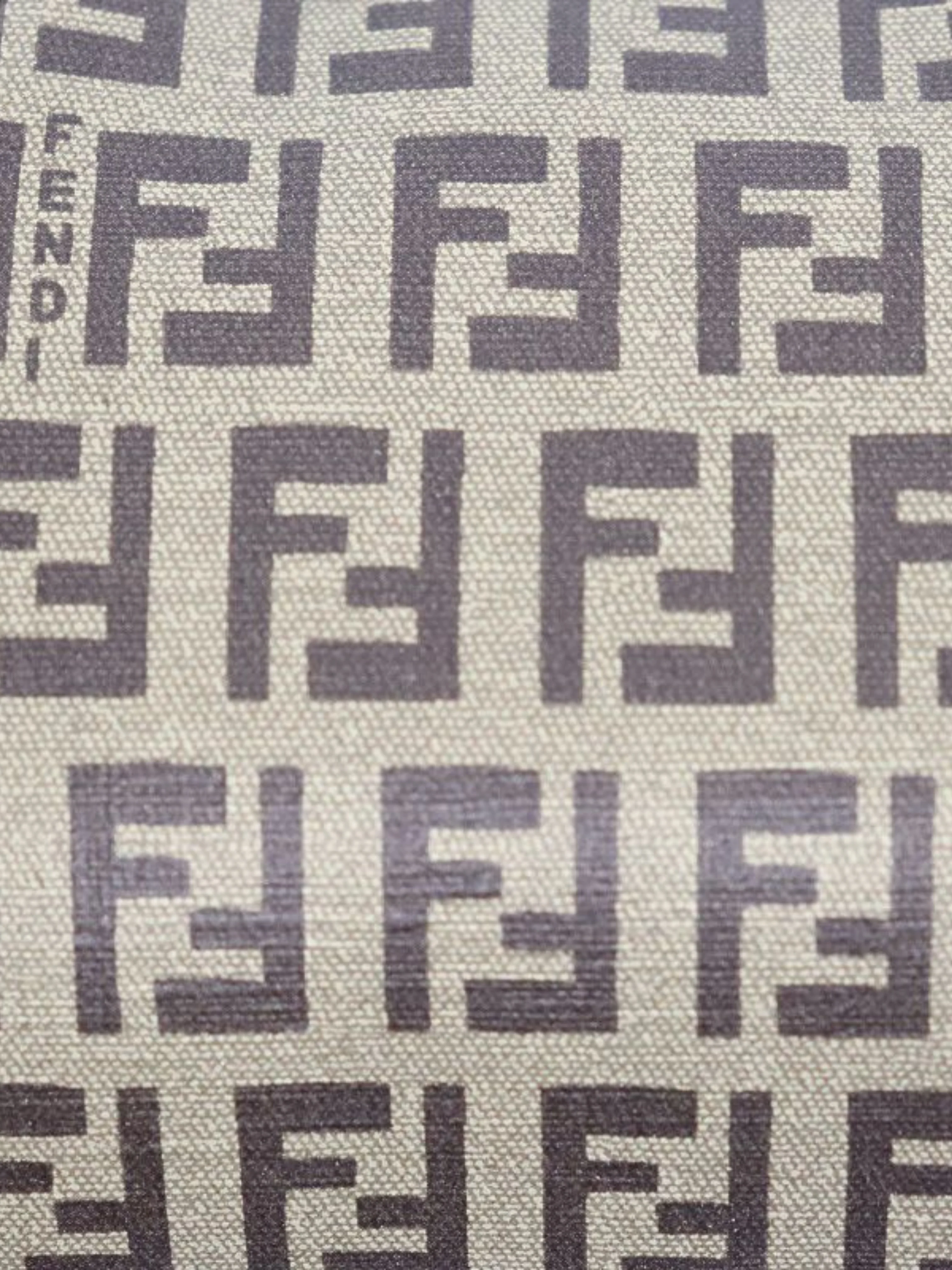 Fendi 2008 Beige Brown Zucchino Pochette - Image 7
