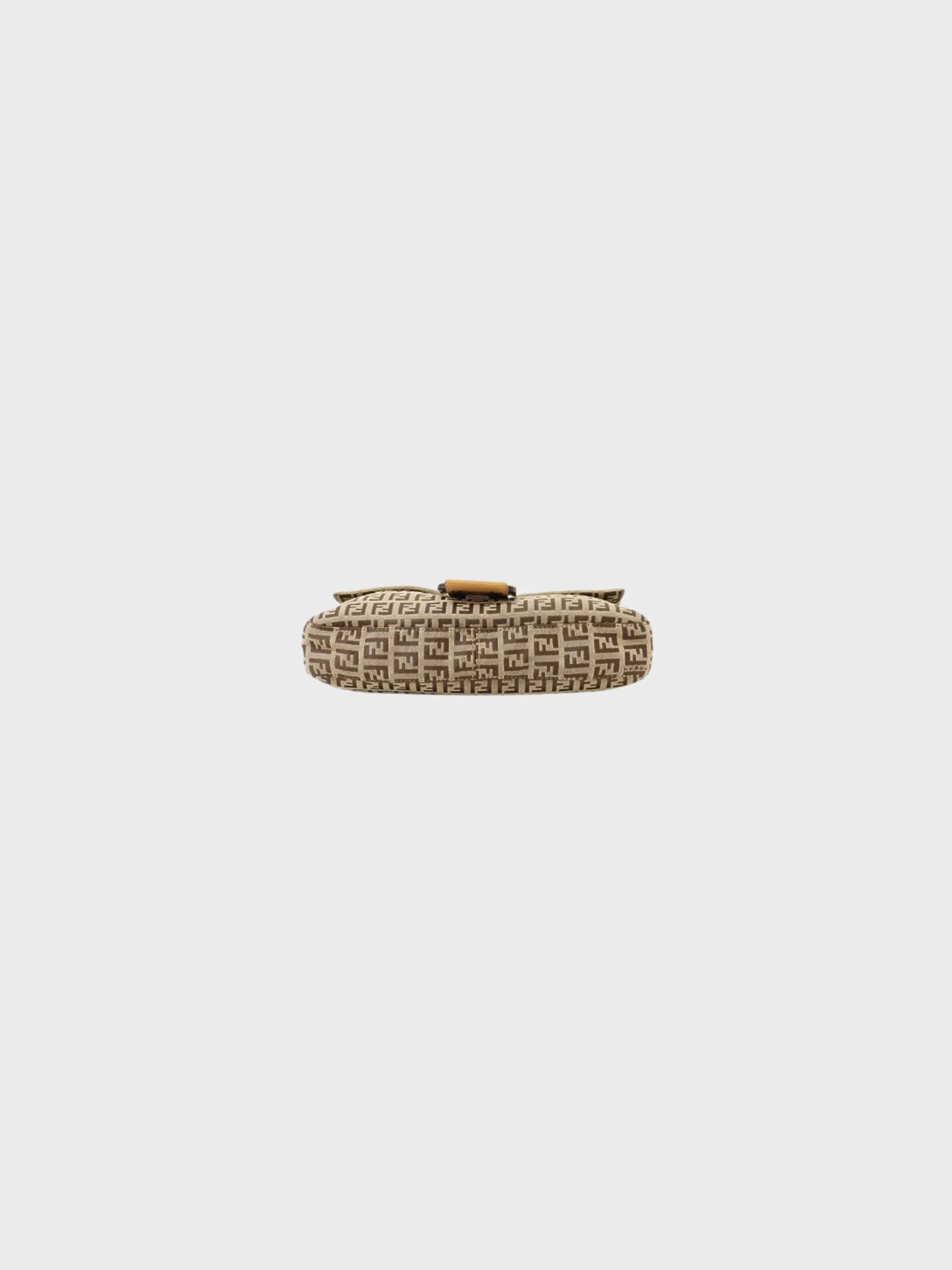 Fendi 2000s Beige Zucchino Canvas Mamma Baguette - Image 4