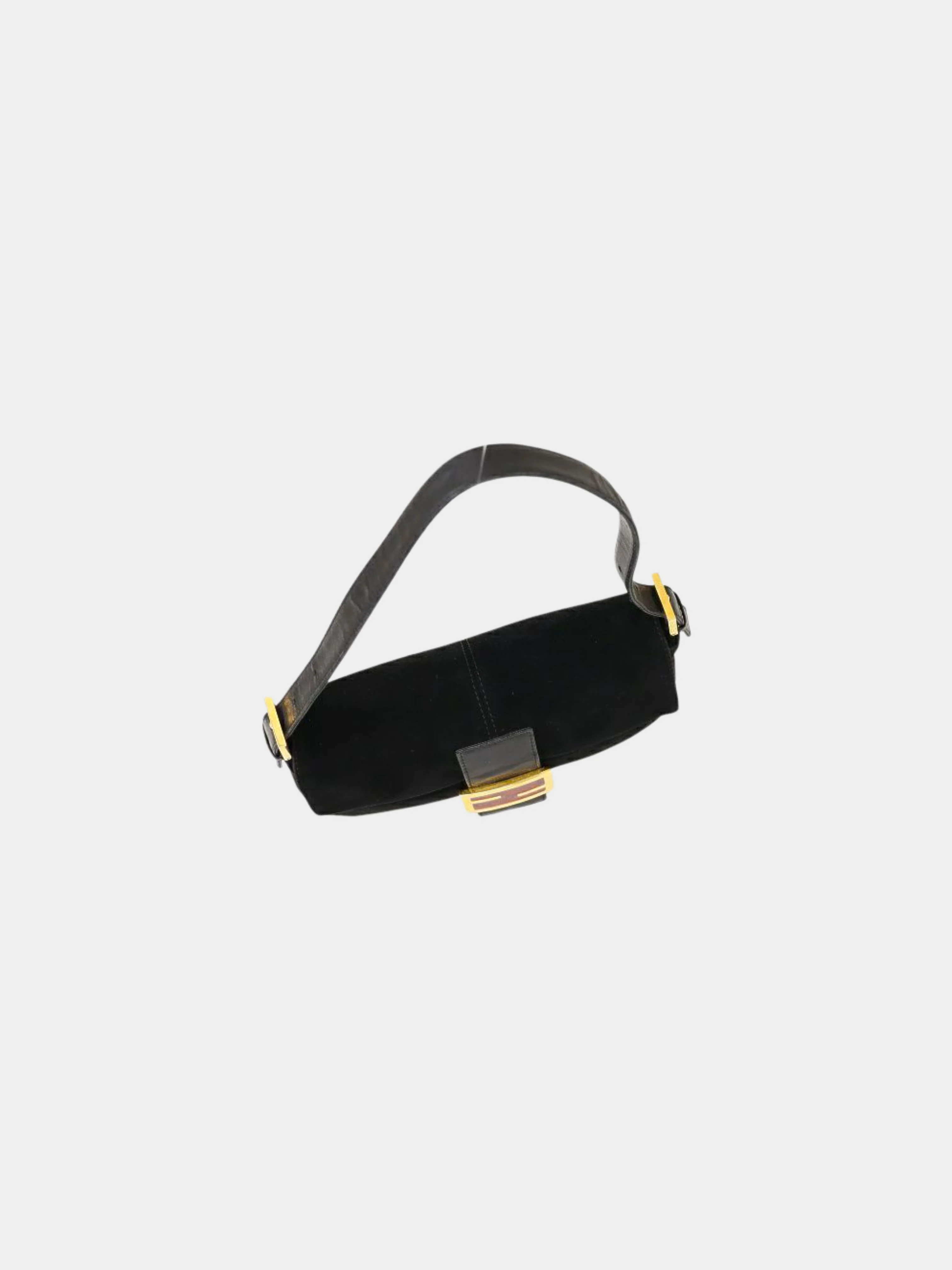 Fendi 2000s Black Suede Mama Baguette - Image 6