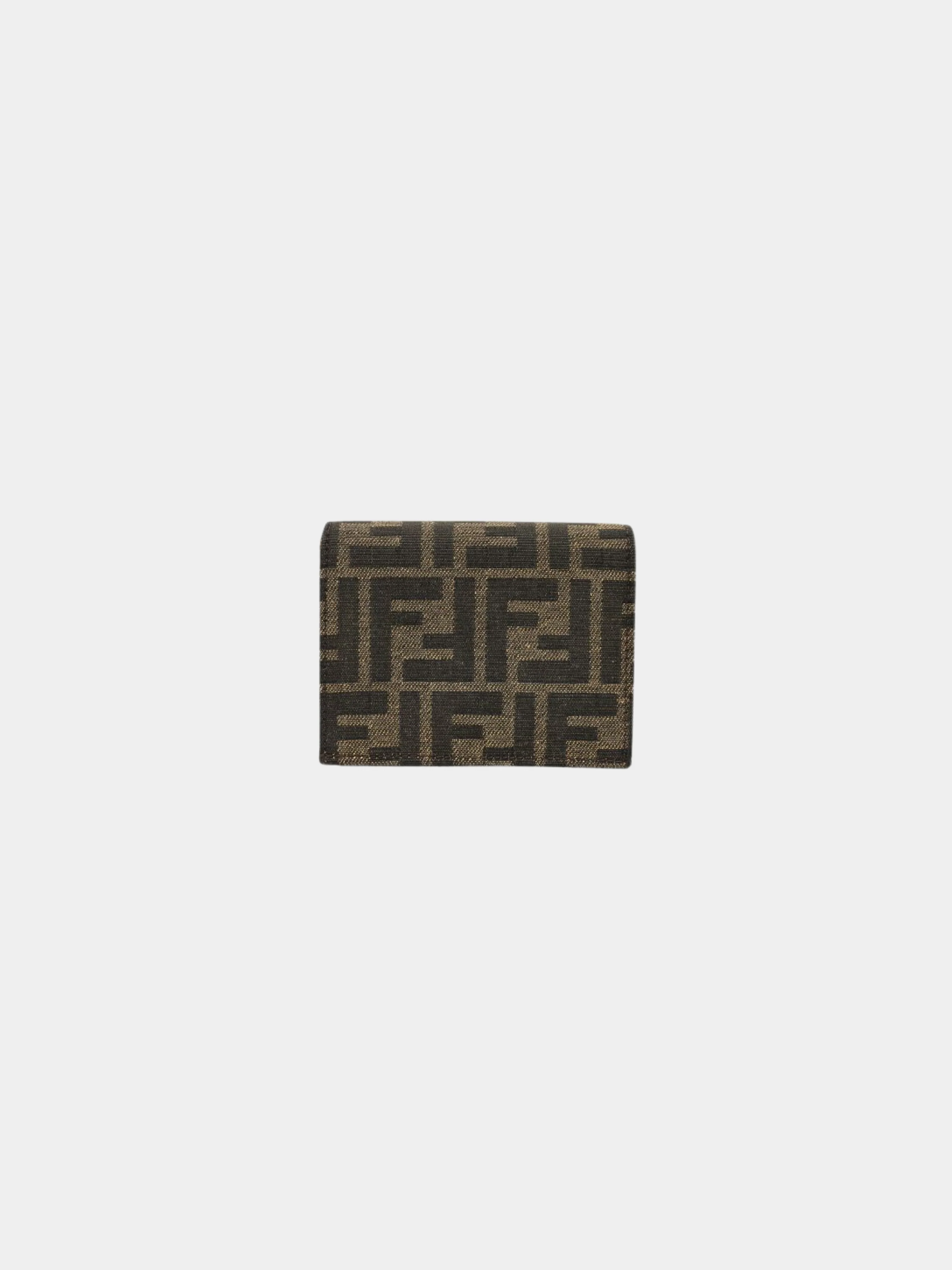 Fendi 2000s Brown Canvas Leather Zucca Wallet - Image 2