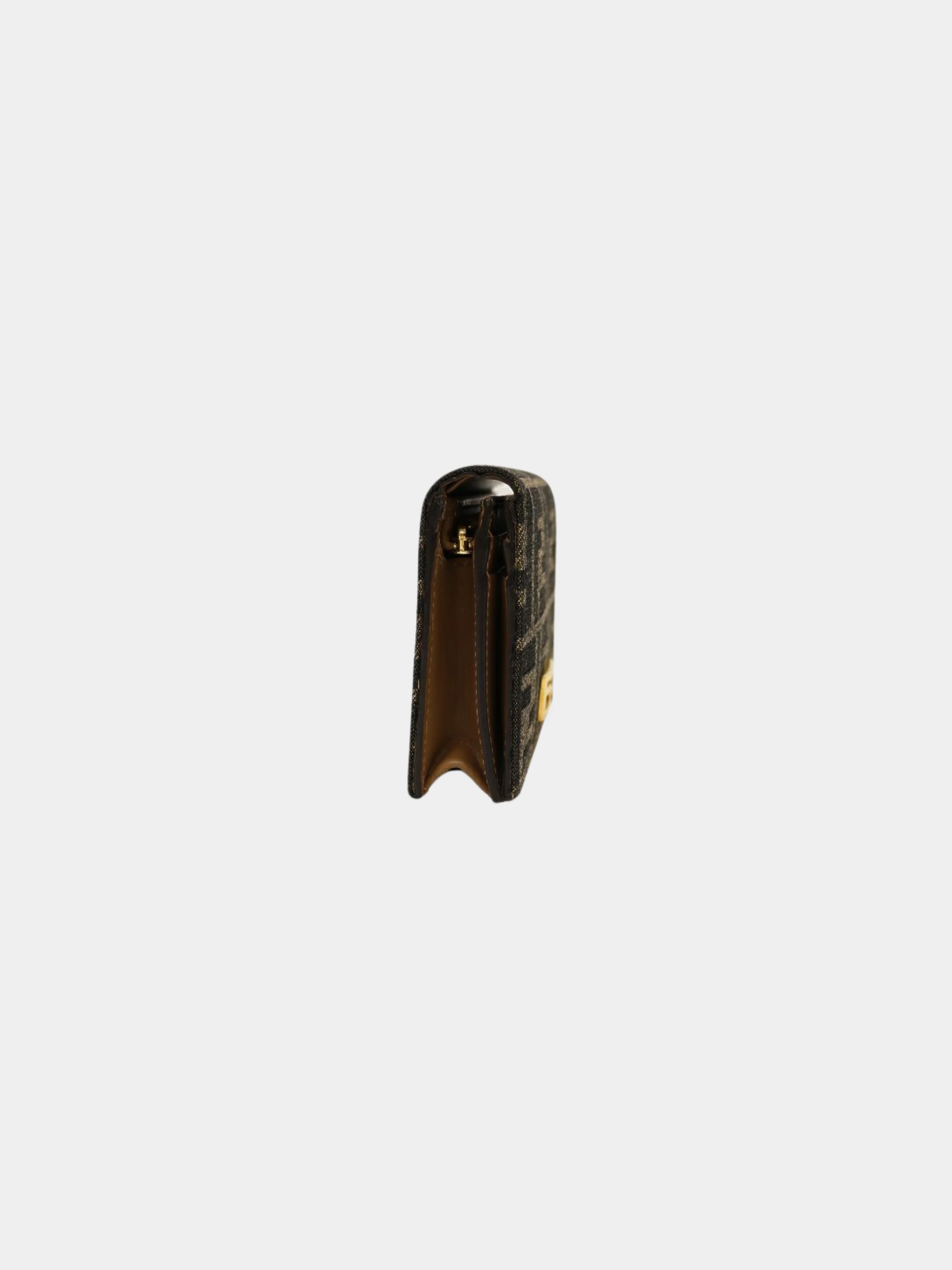 Fendi 2000s Brown Canvas Leather Zucca Wallet - Image 3