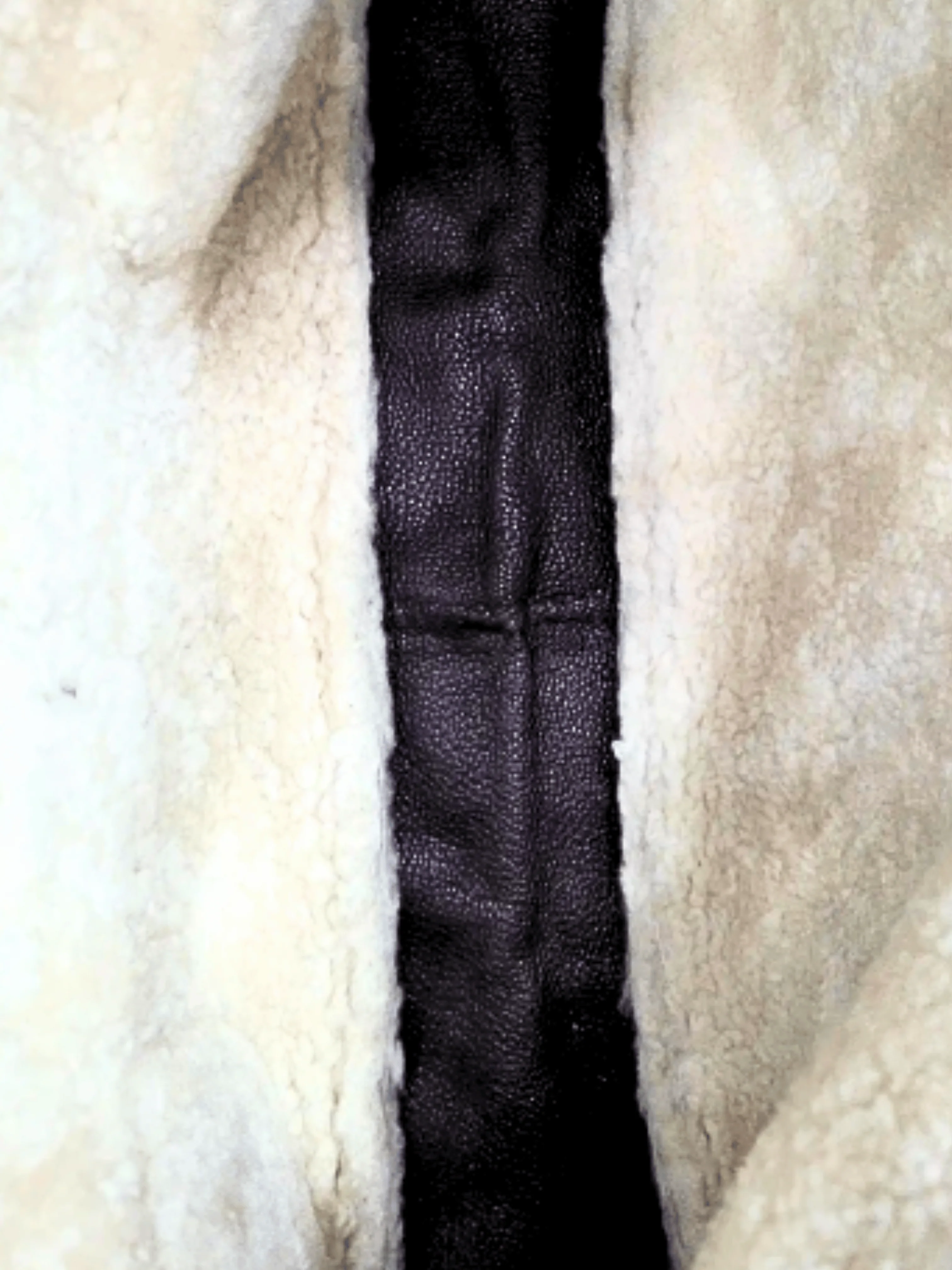 Fendi 2000s Brown Leather and Suede Shearling Hobo - Image 6