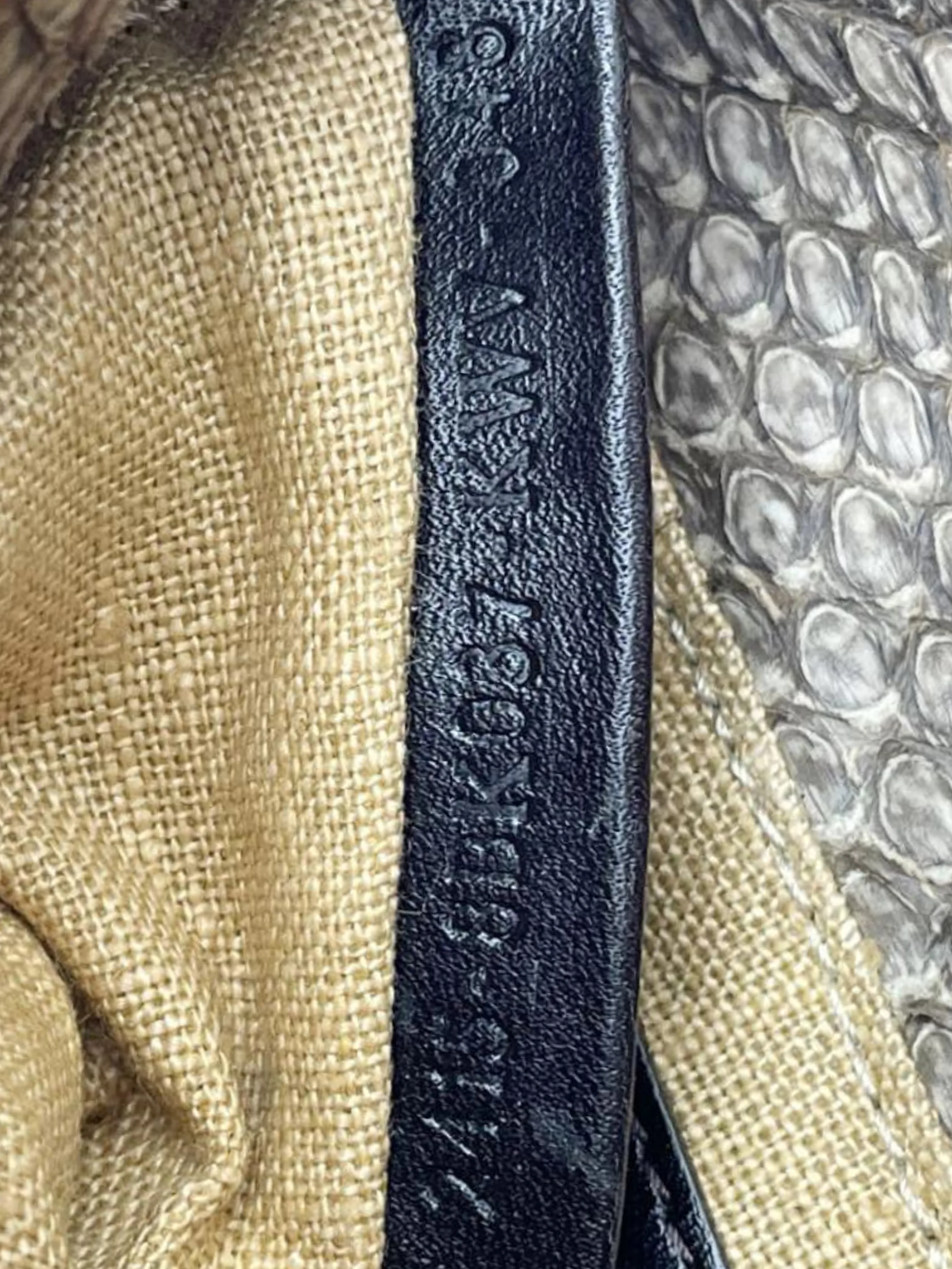 Fendi 2000s Brown Python Leather Mini Handbag - Image 6