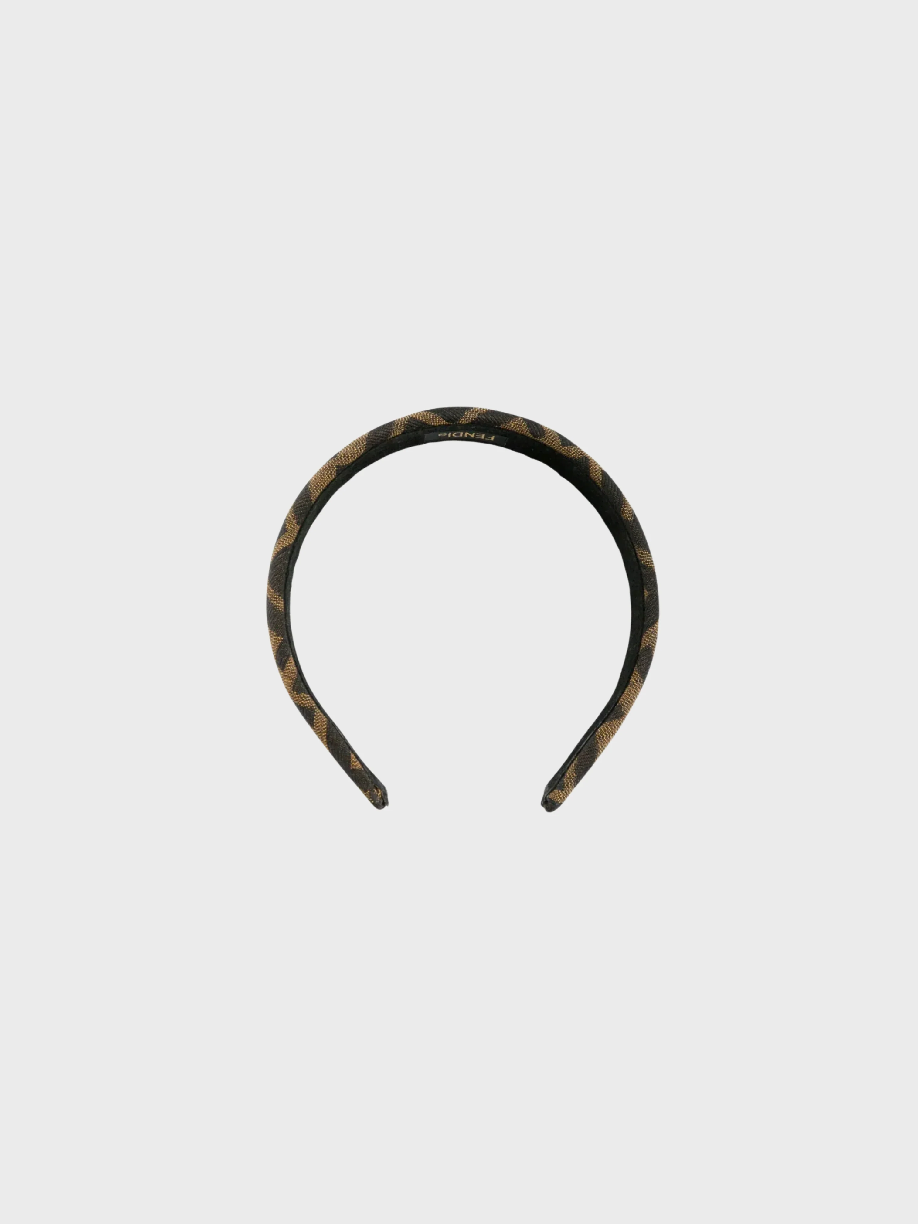 Fendi 2000s Brown Zucca Canvas Headband