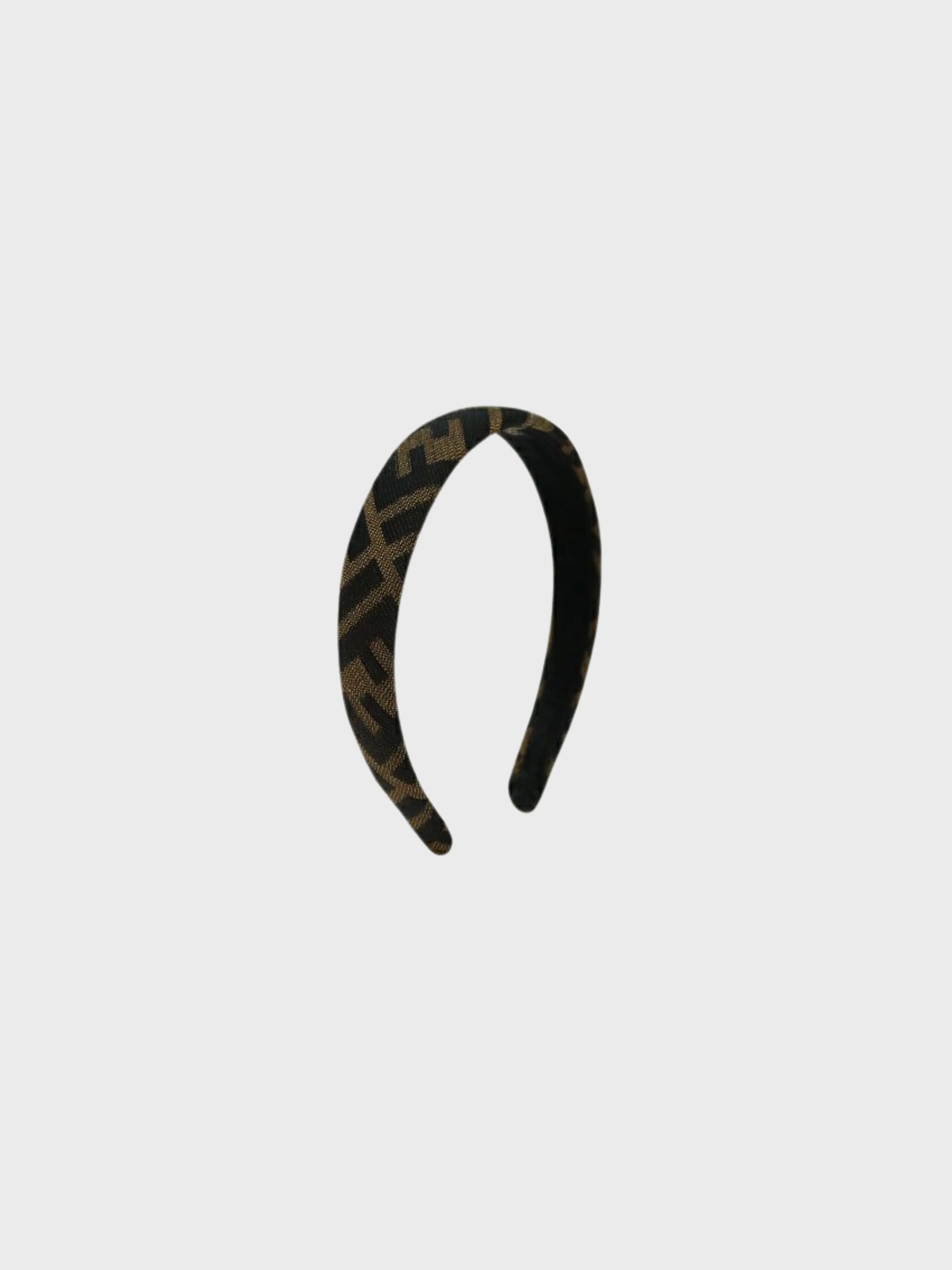 Fendi 2000s Brown Zucca Canvas Headband - Image 2