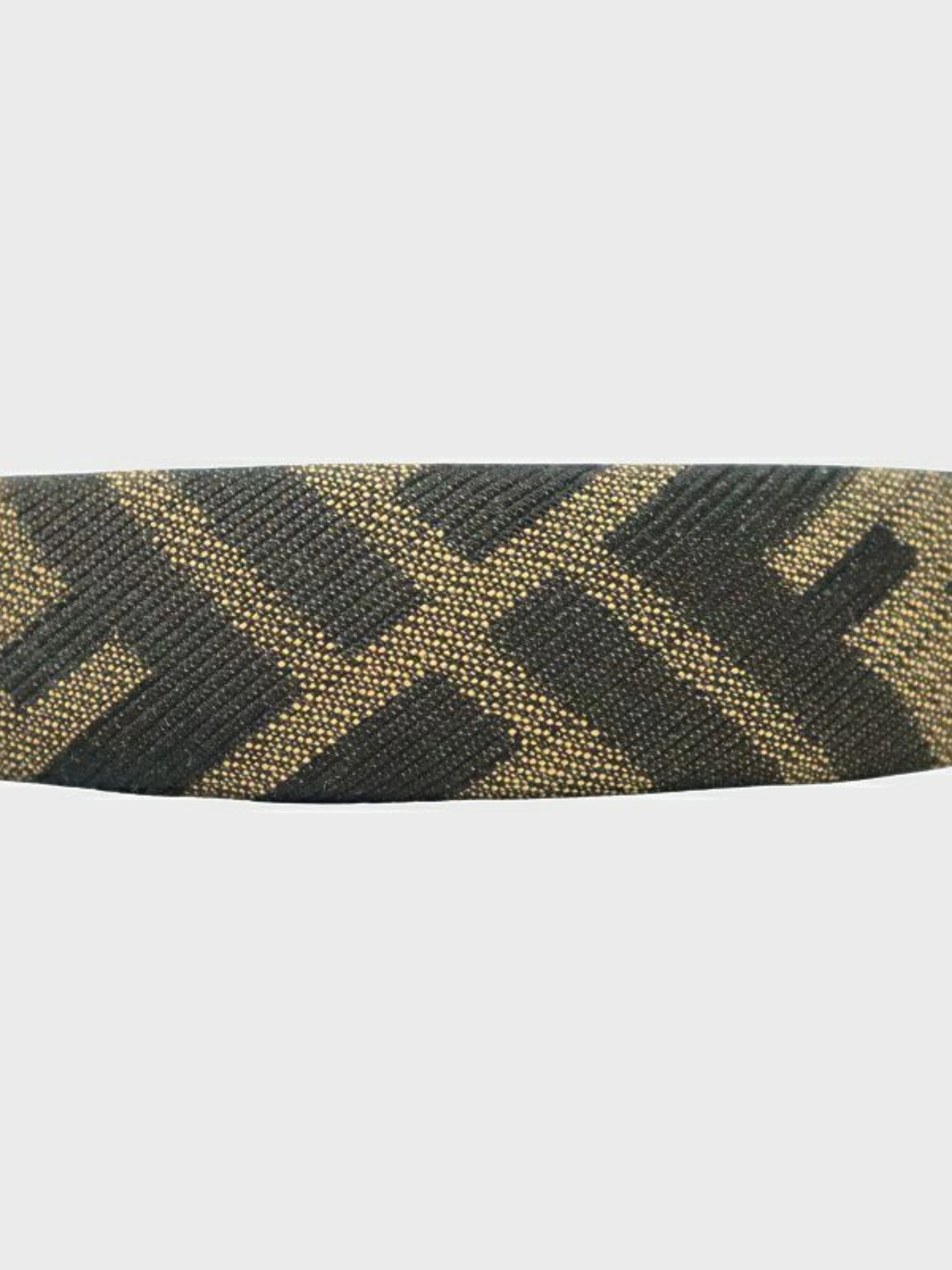 Fendi 2000s Brown Zucca Canvas Headband - Image 4