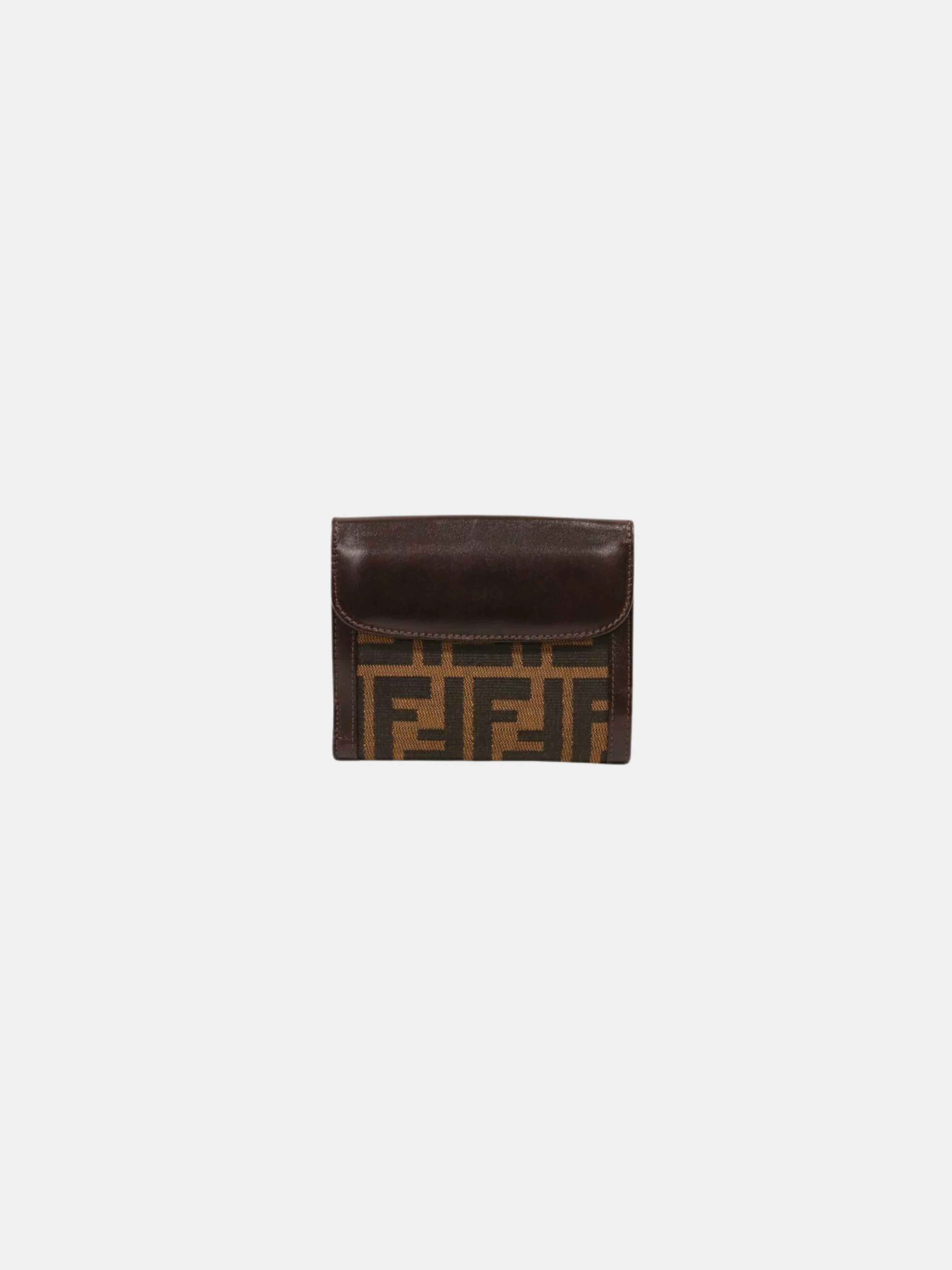 Fendi 2000s Brown Zucca Canvas Wallet - Image 2