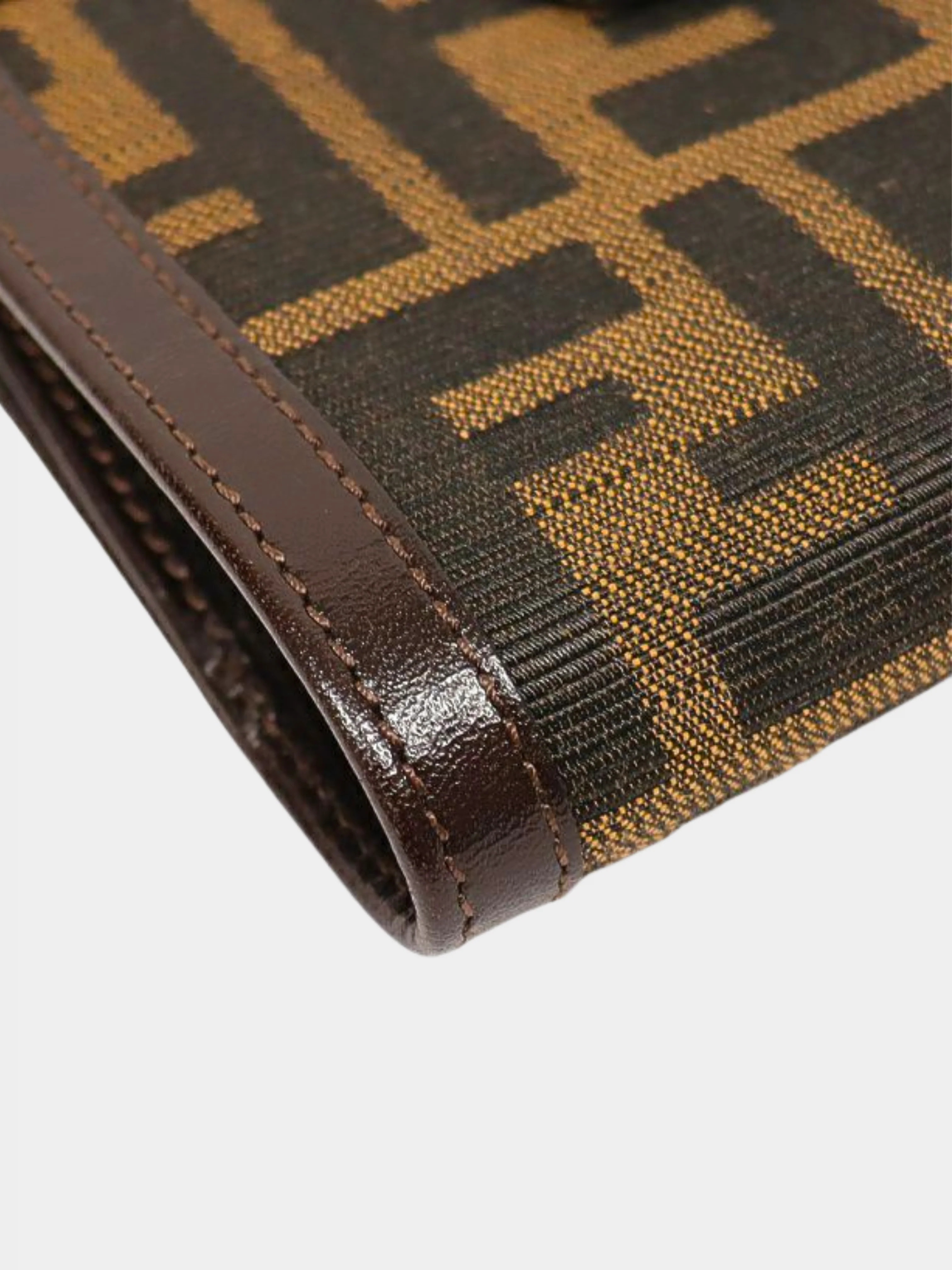 Fendi 2000s Brown Zucca Canvas Wallet - Image 4