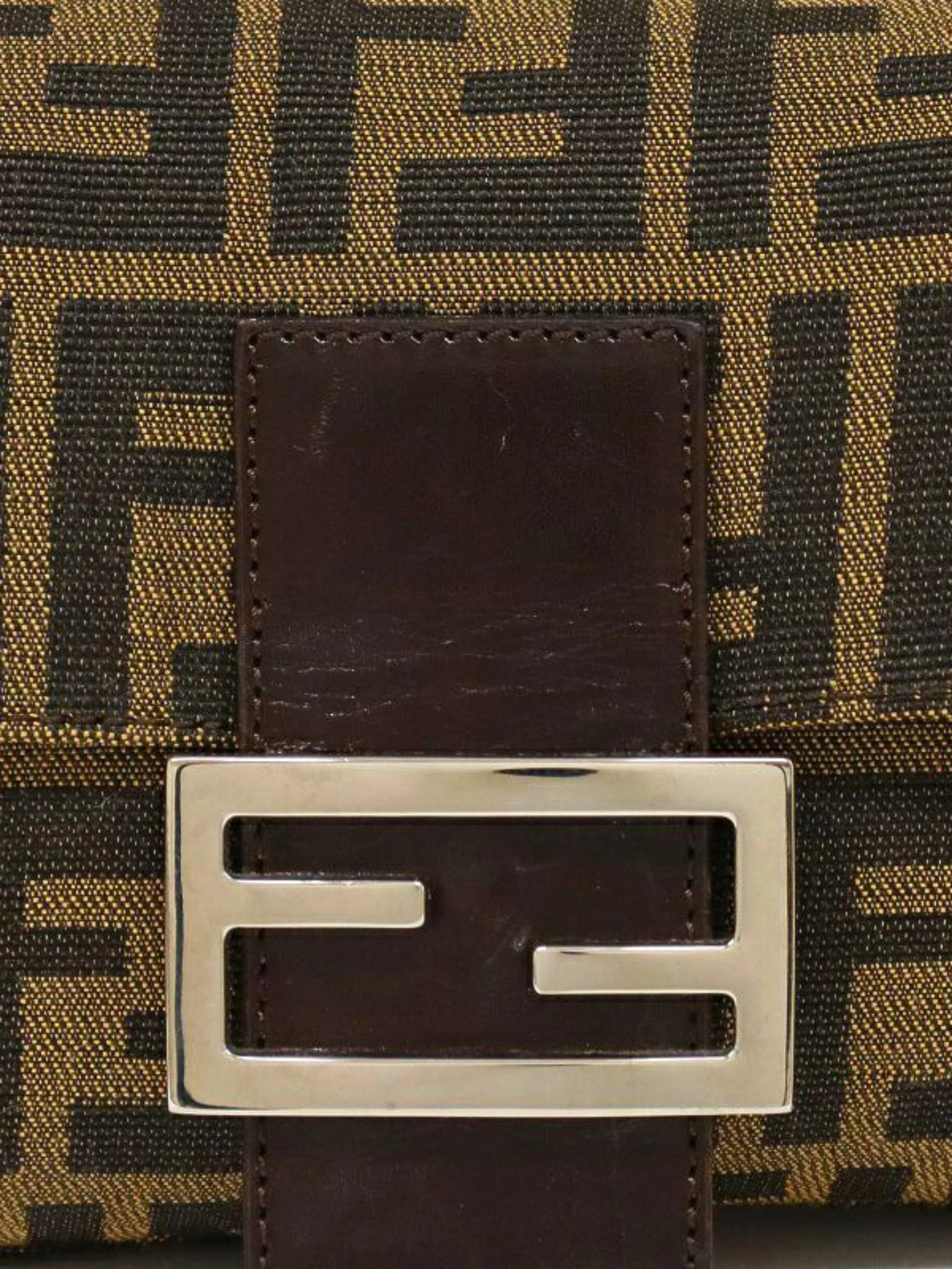 Fendi 2000s Brown Zucca Mamma Baguette - Image 7