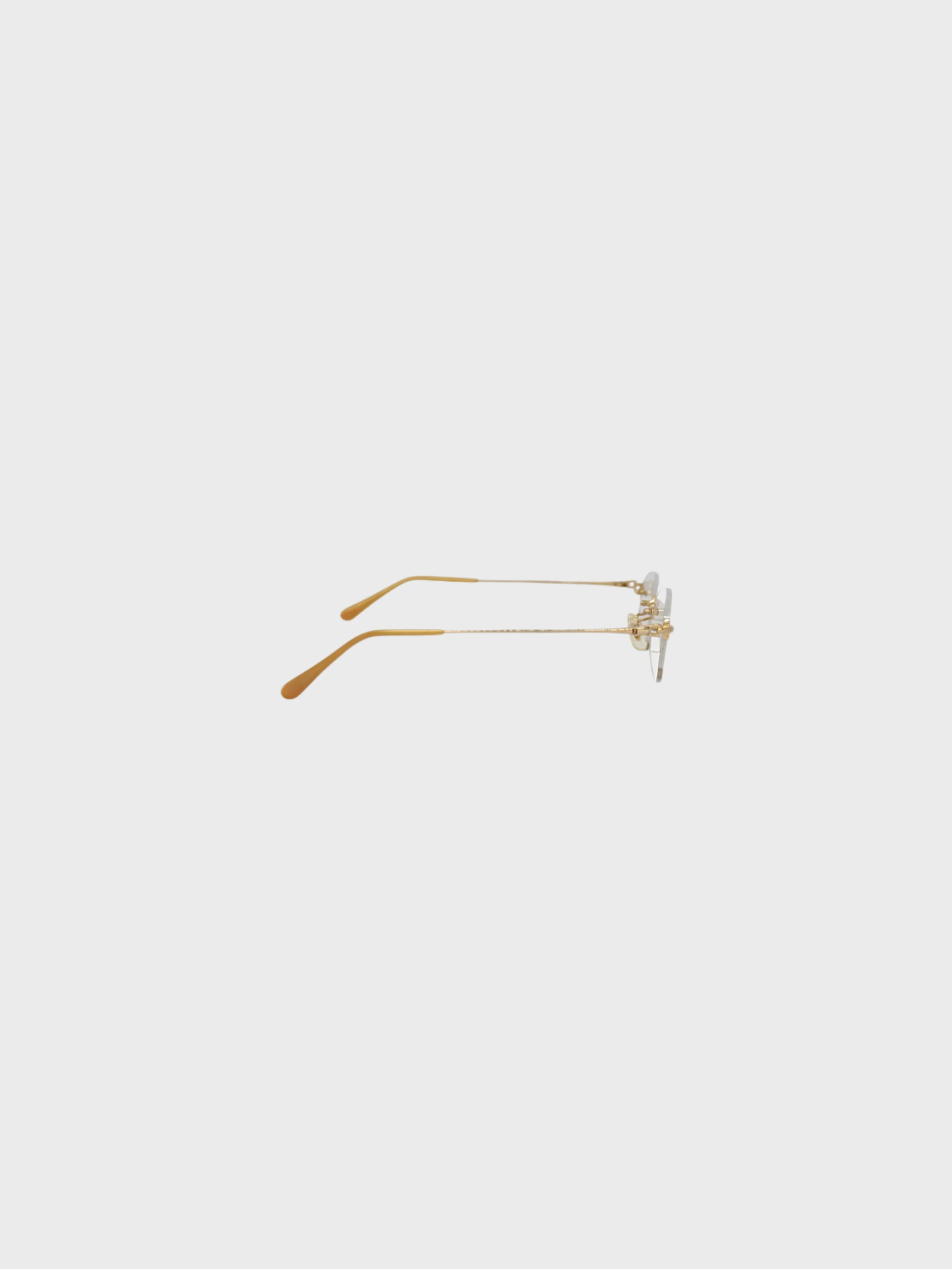 Fendi 2000s Clear Gold Rimless Eyeglasses - Image 3