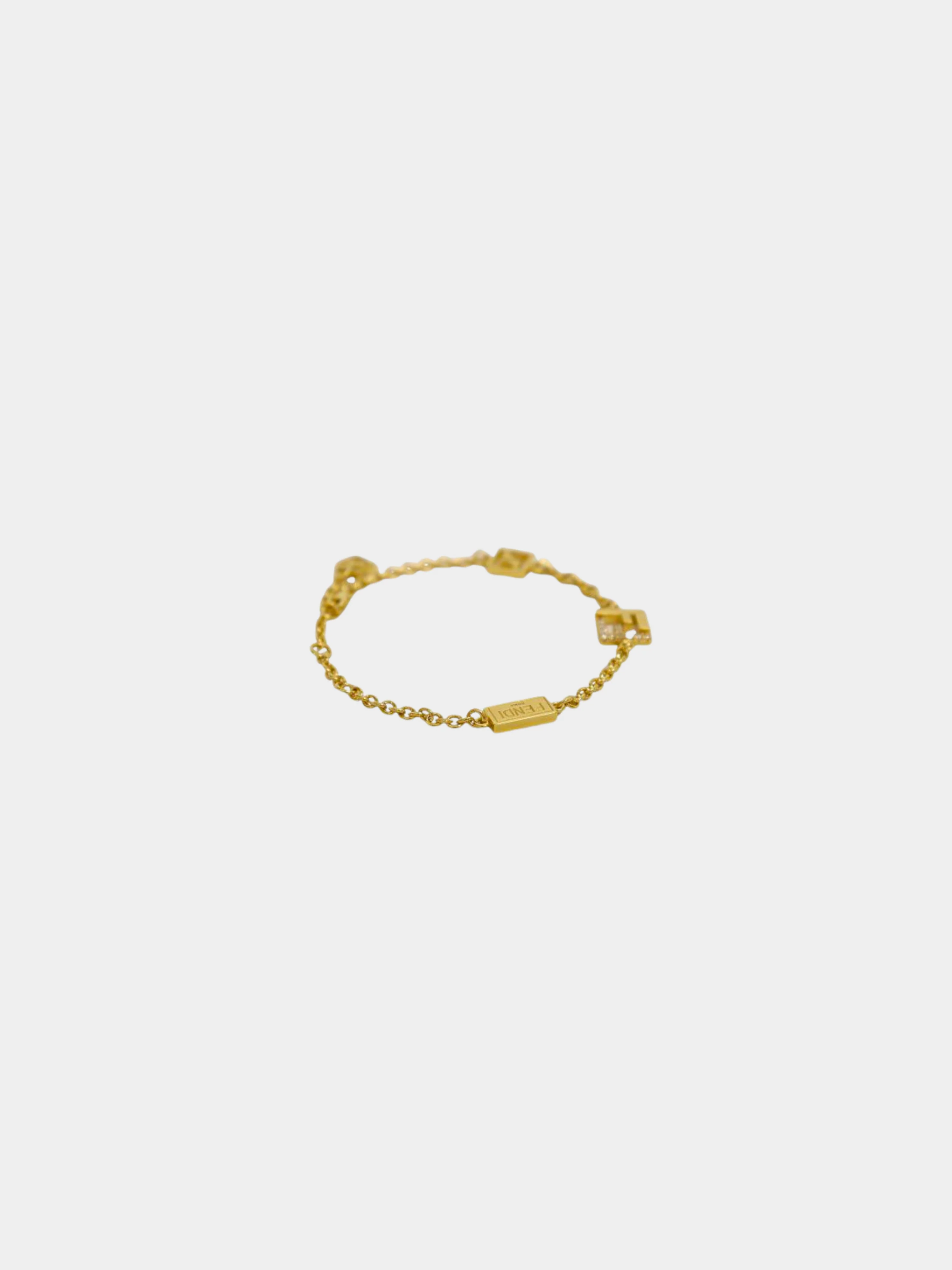 Fendi 2000s Gold Forever Fendi Bracelet - Image 3