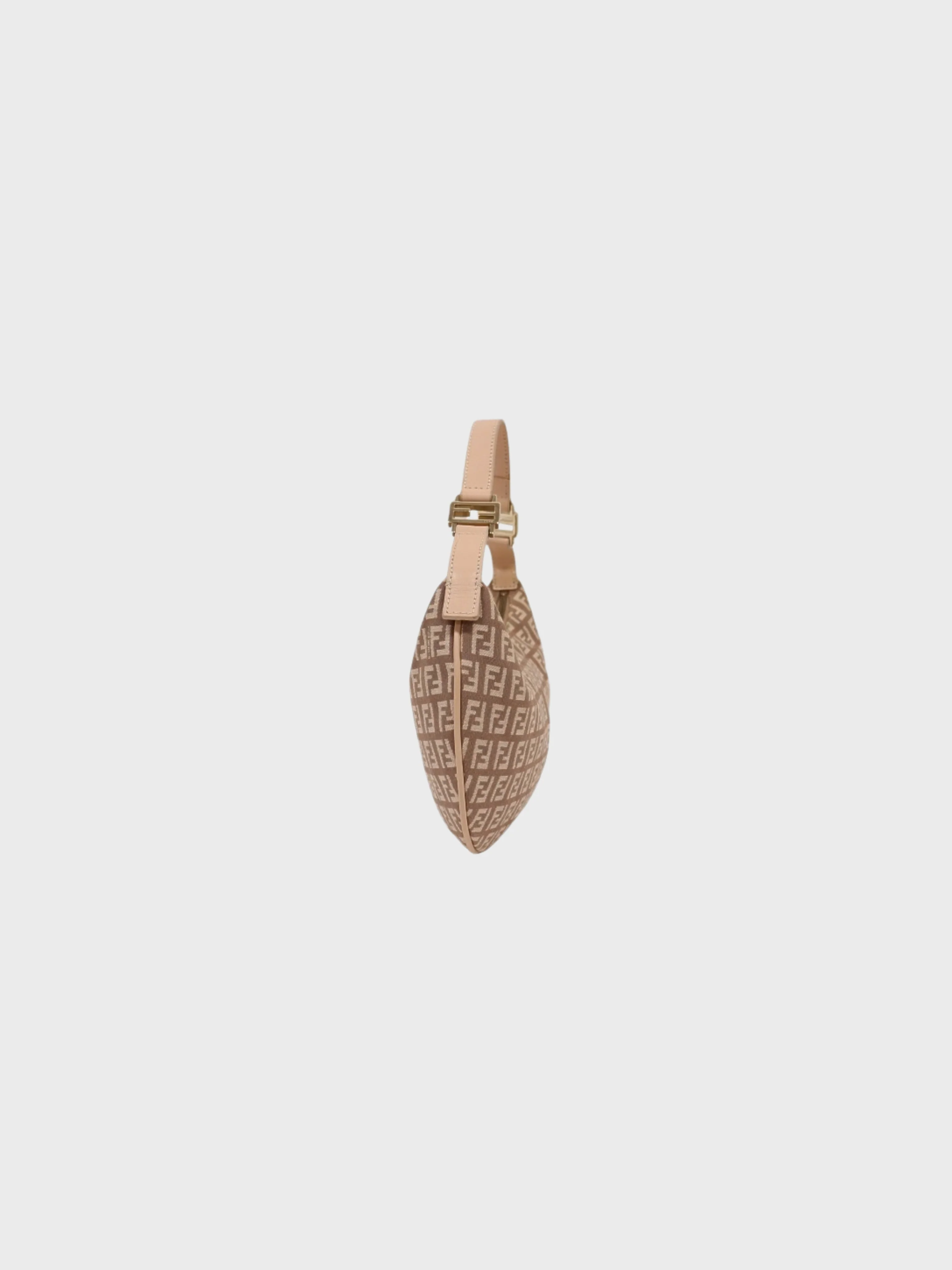 Fendi 2000s Pink Zucca Canvas One-Shoulder Bag - Image 3