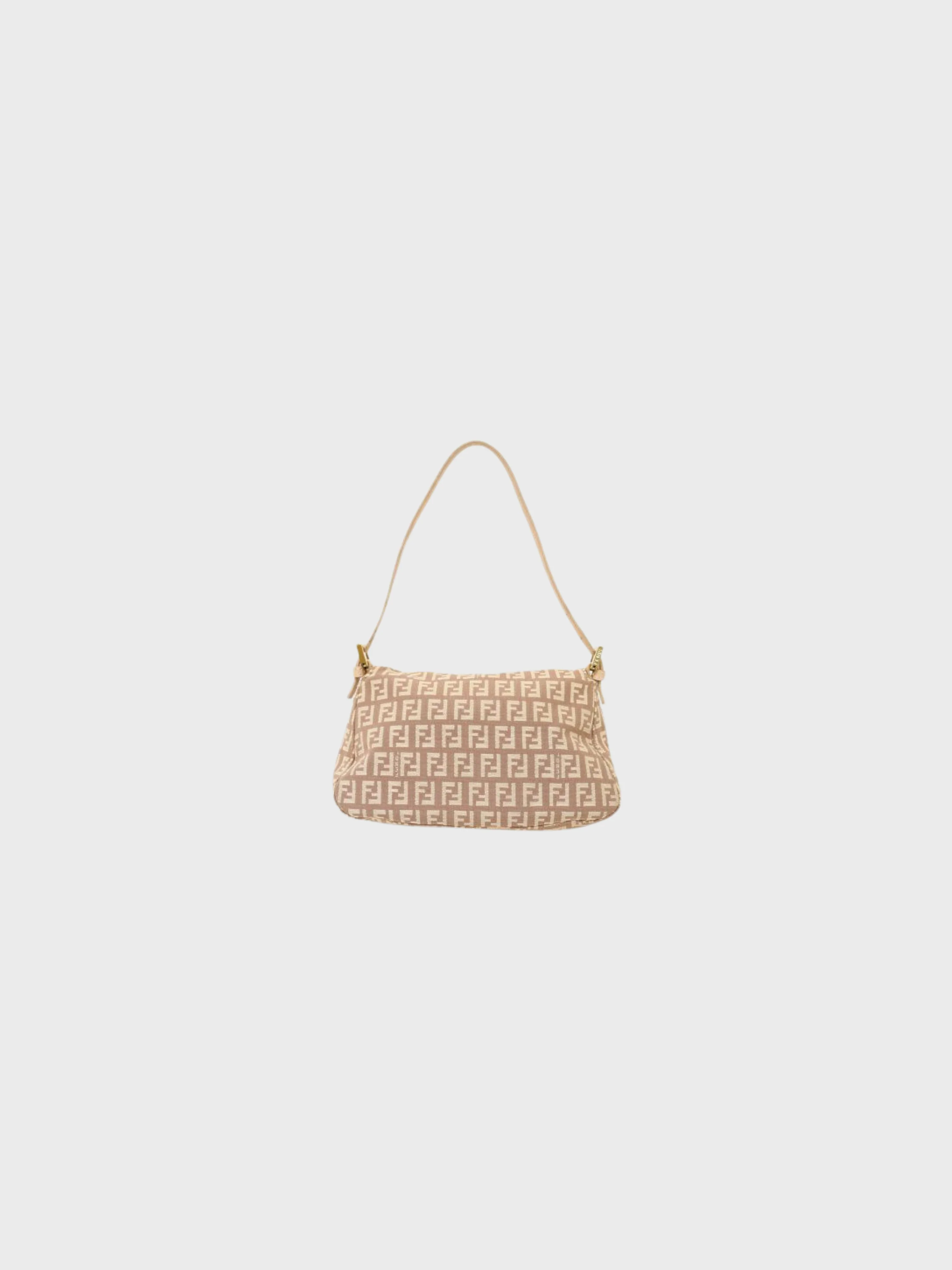 Fendi 2000s Pink Zucchino Mini Mamma Baguette Bag - Image 2