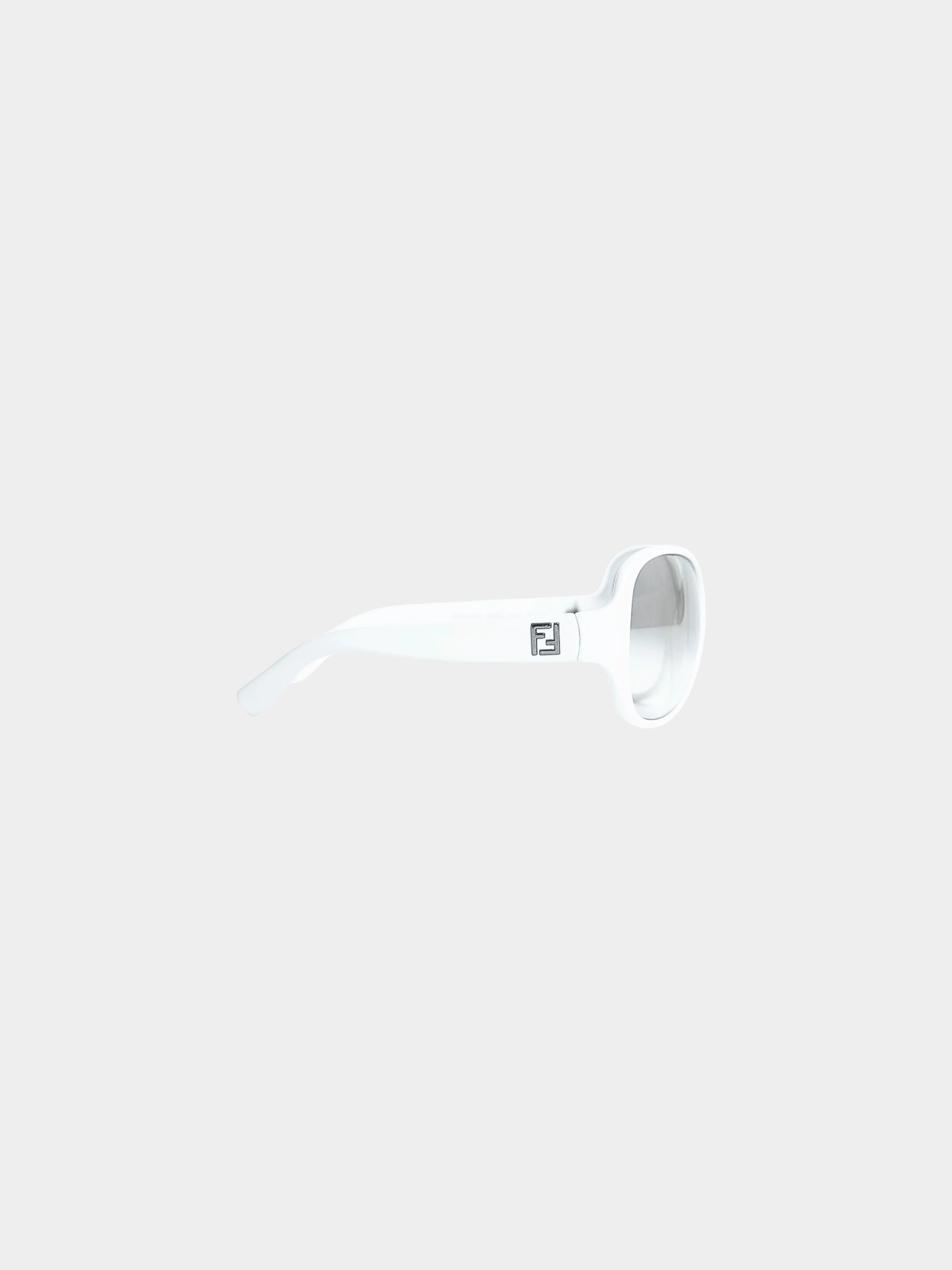Fendi 2000s White Limited Edition Sunglass and Earmuffs Set - Image 3