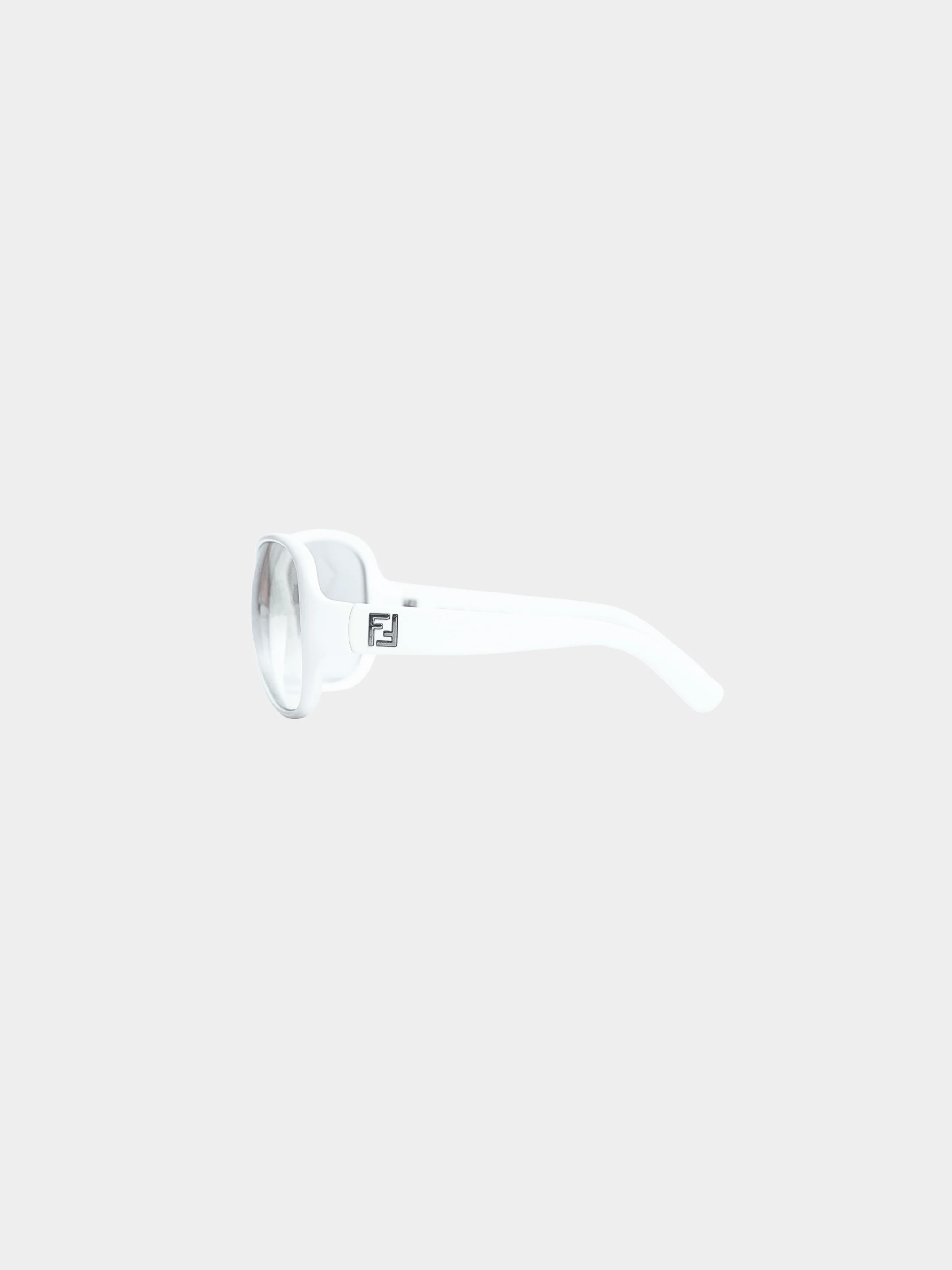 Fendi 2000s White Limited Edition Sunglass and Earmuffs Set - Image 4