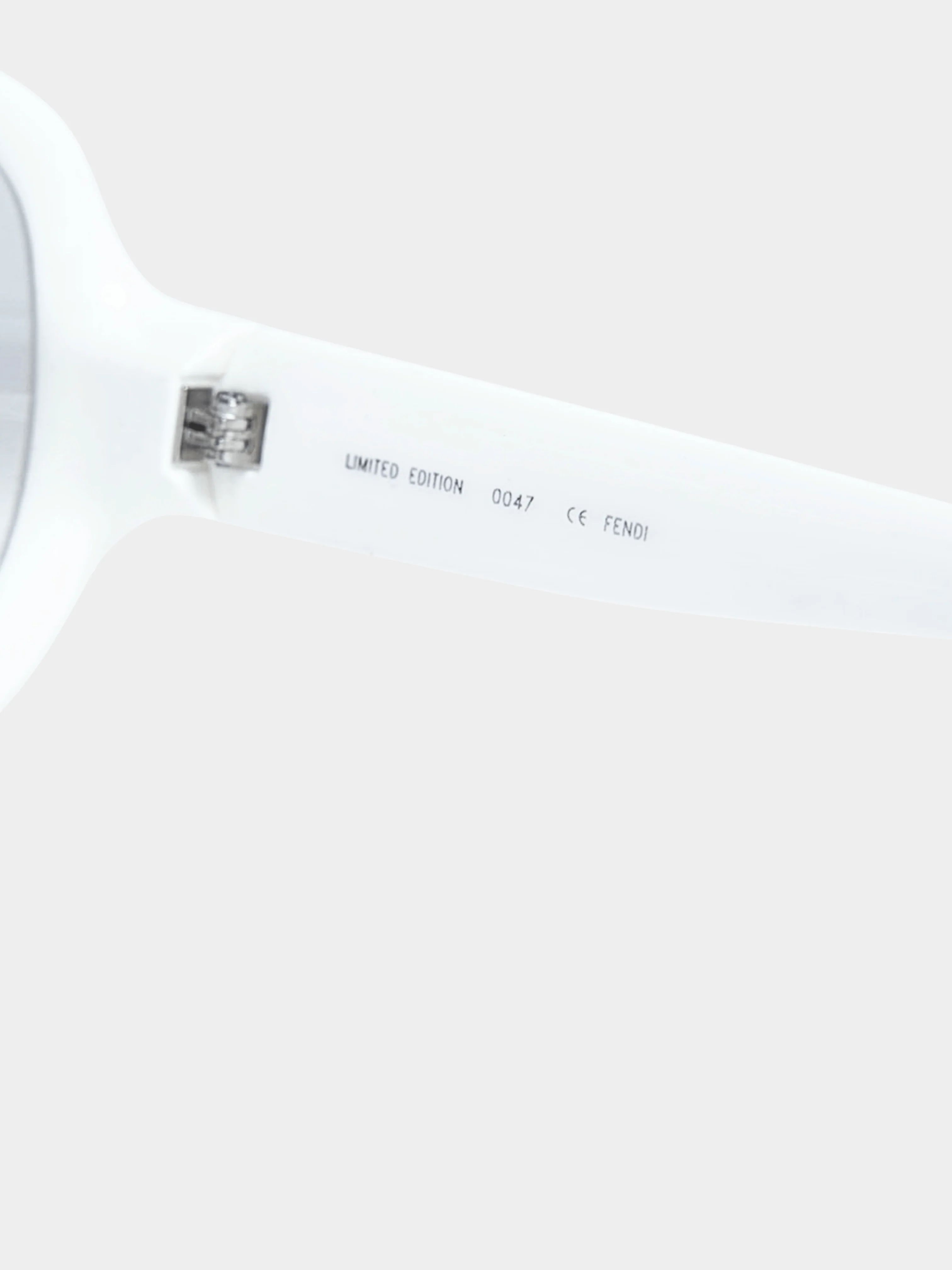 Fendi 2000s White Limited Edition Sunglass and Earmuffs Set - Image 5