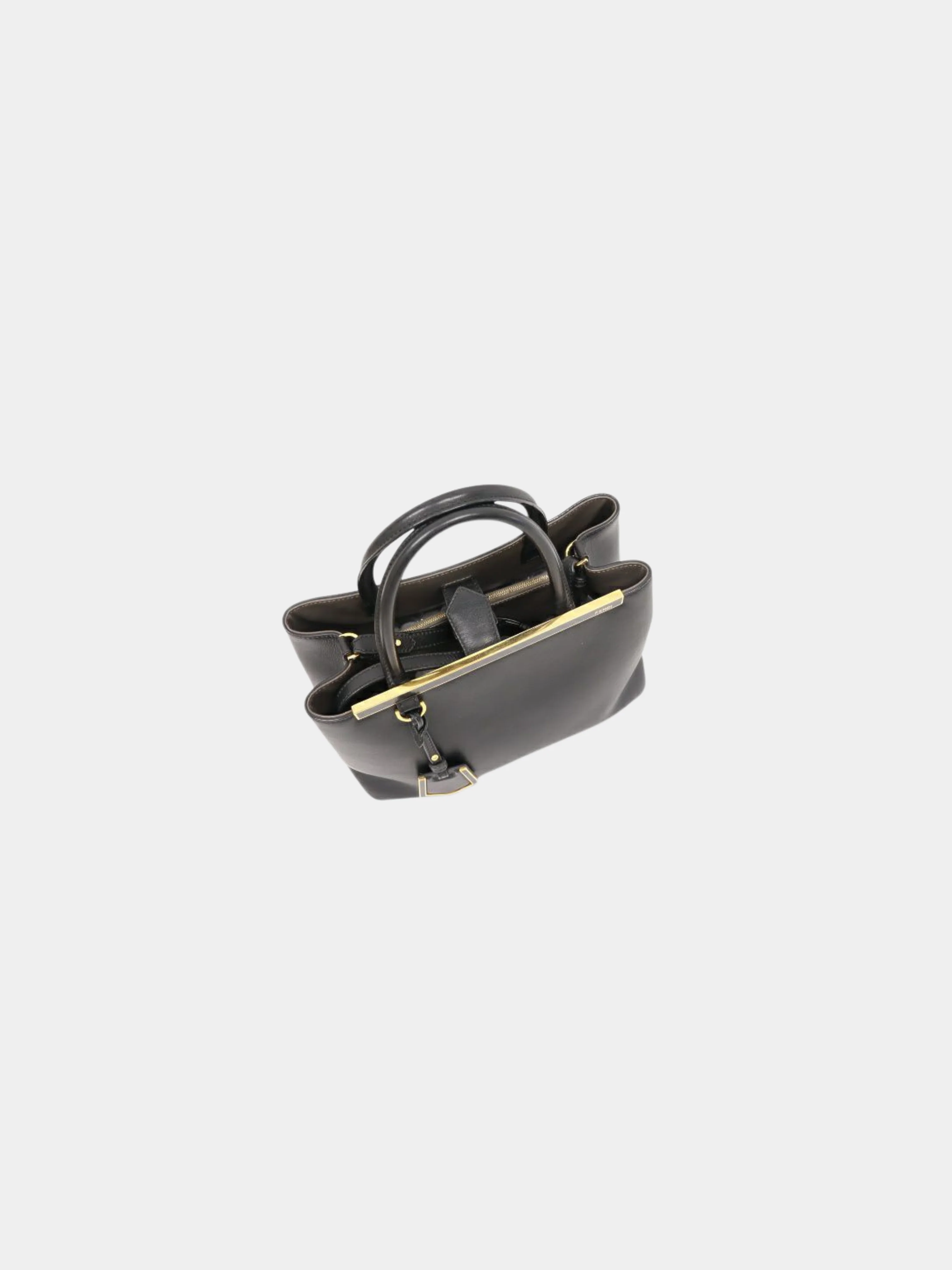 Fendi 2010s Black Leather 2Jours Tote Bag - Image 6