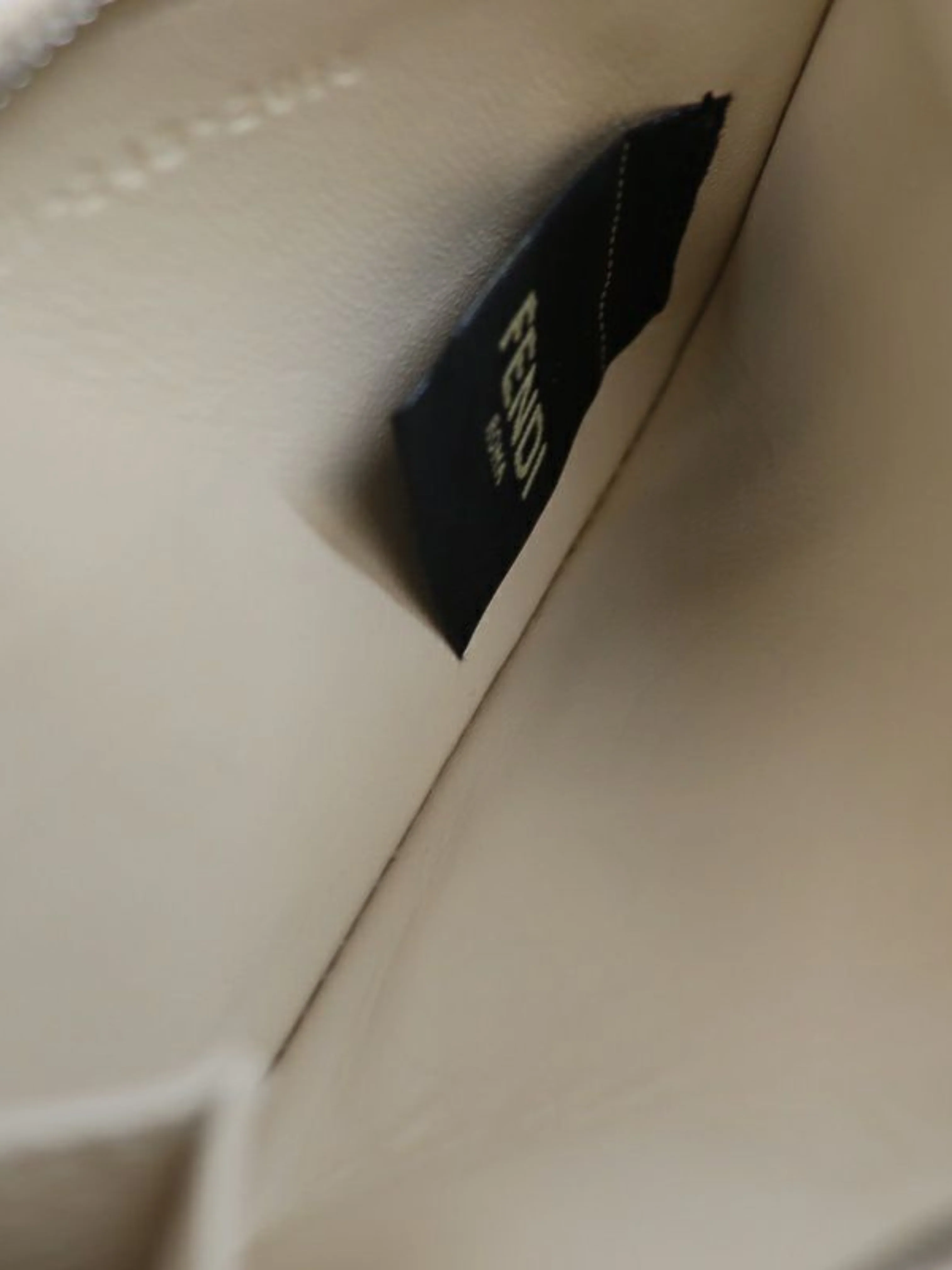 Fendi 2010s Ivory Leather Peekaboo Fragment Case - Image 6