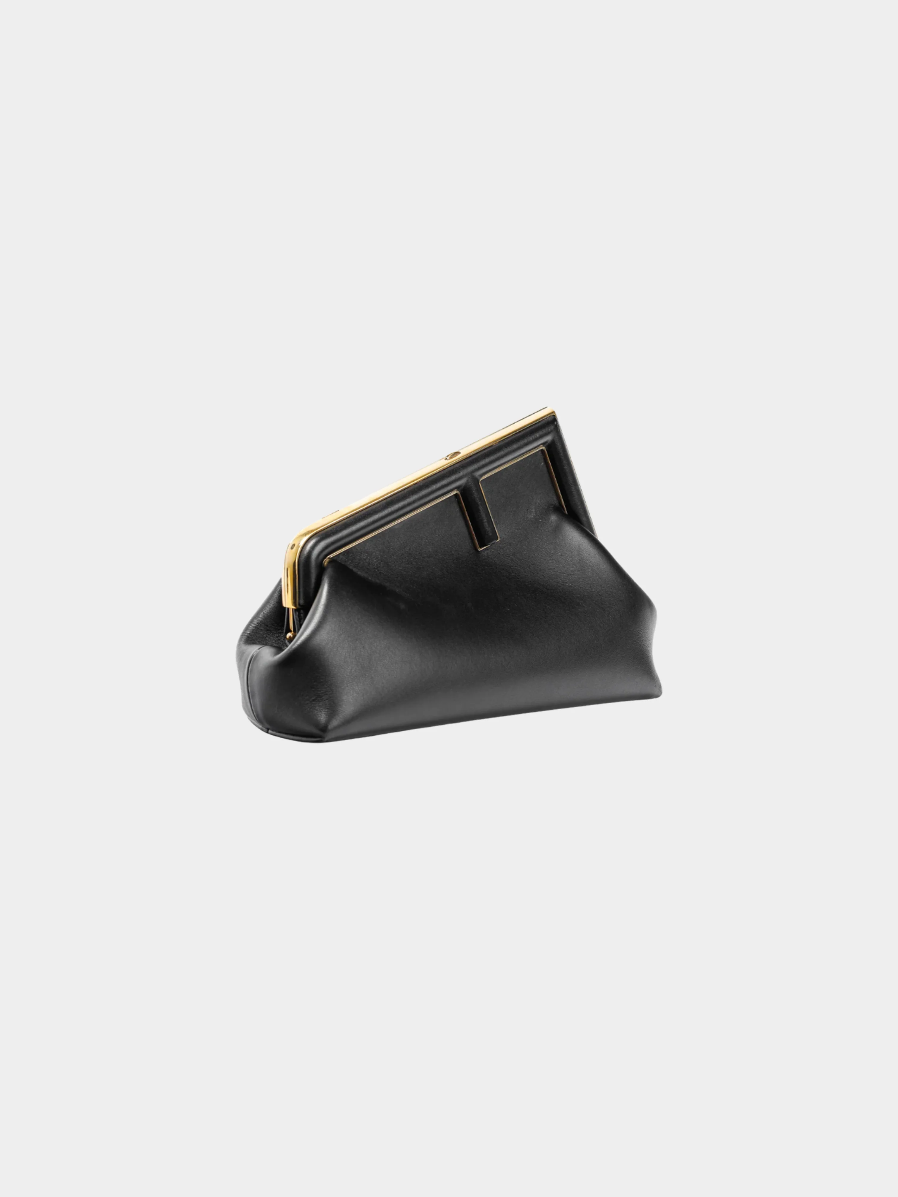 Fendi 2020s Small Black Nappa Leather First Bag - Image 2