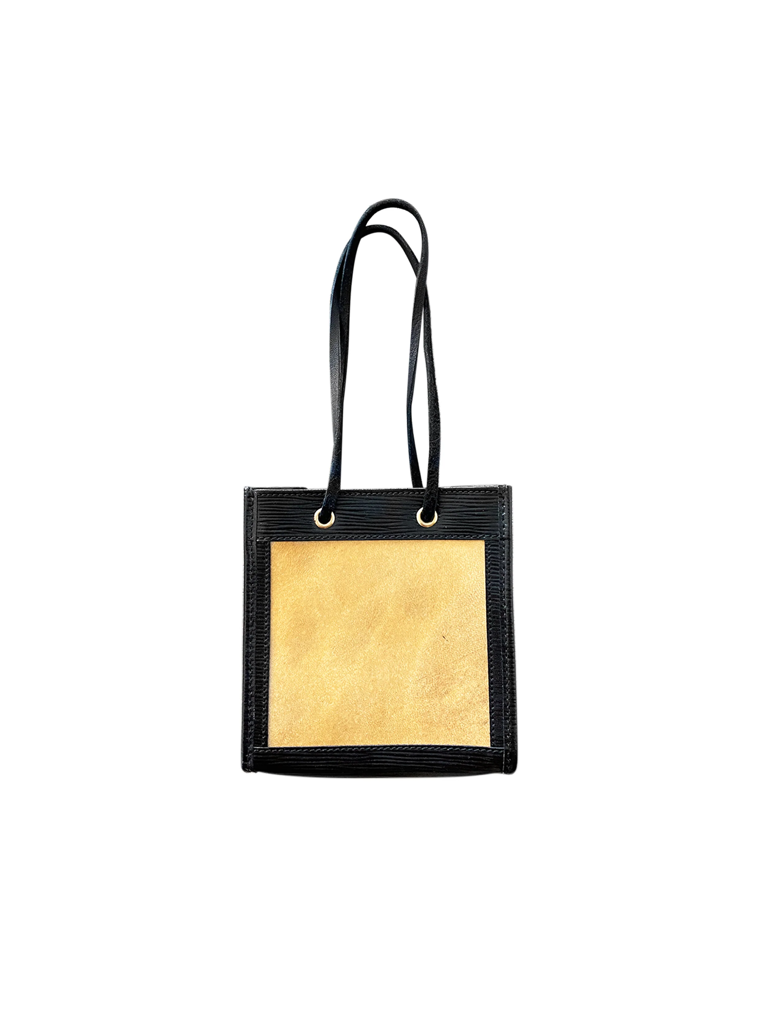 Fendi Black 2000s Leather Mini Shopping Tote - Image 2