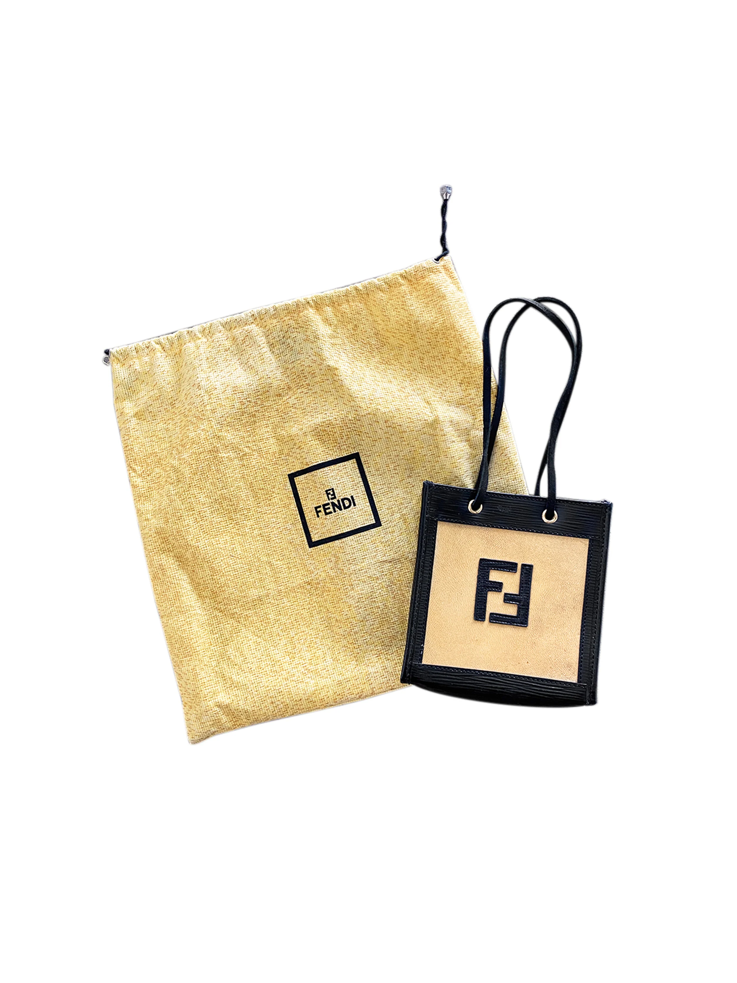 Fendi Black 2000s Leather Mini Shopping Tote - Image 5