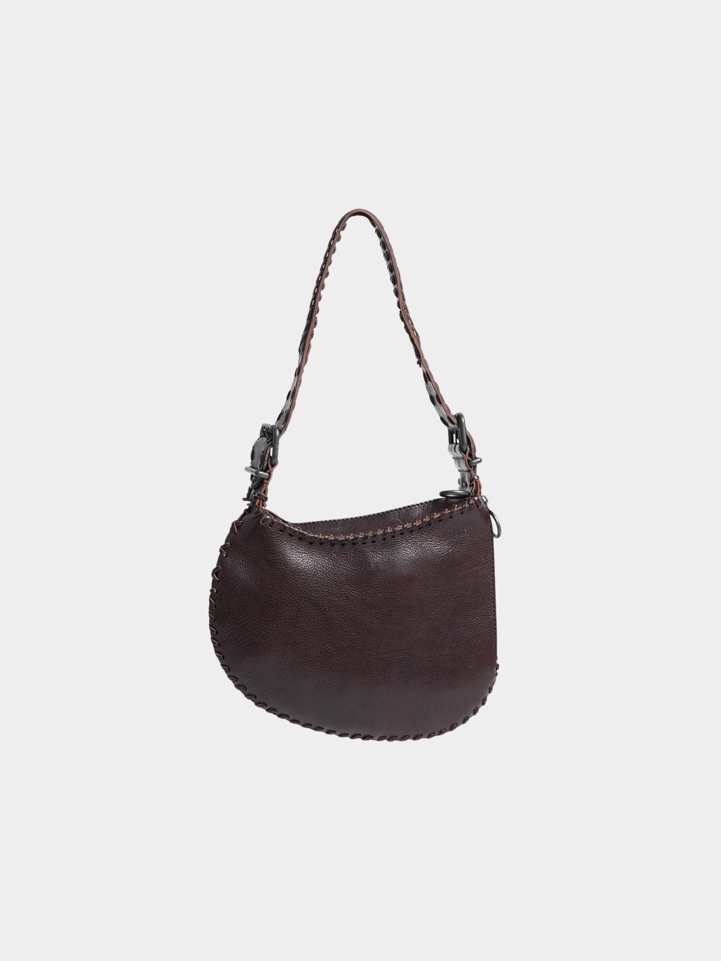 Fendi FW 2002 Brown Leather Oyster Bag - Image 2