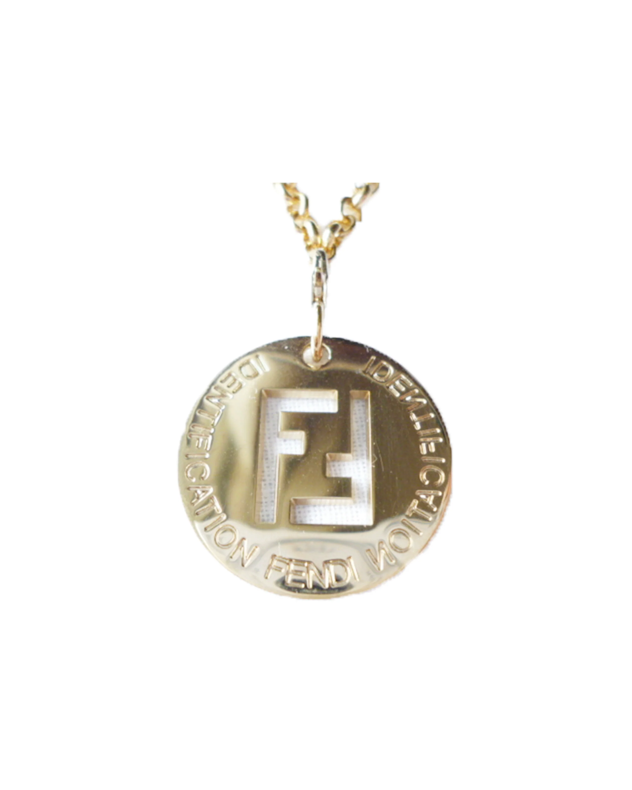 Fendi 2000s Gold FF Necklace - Image 3