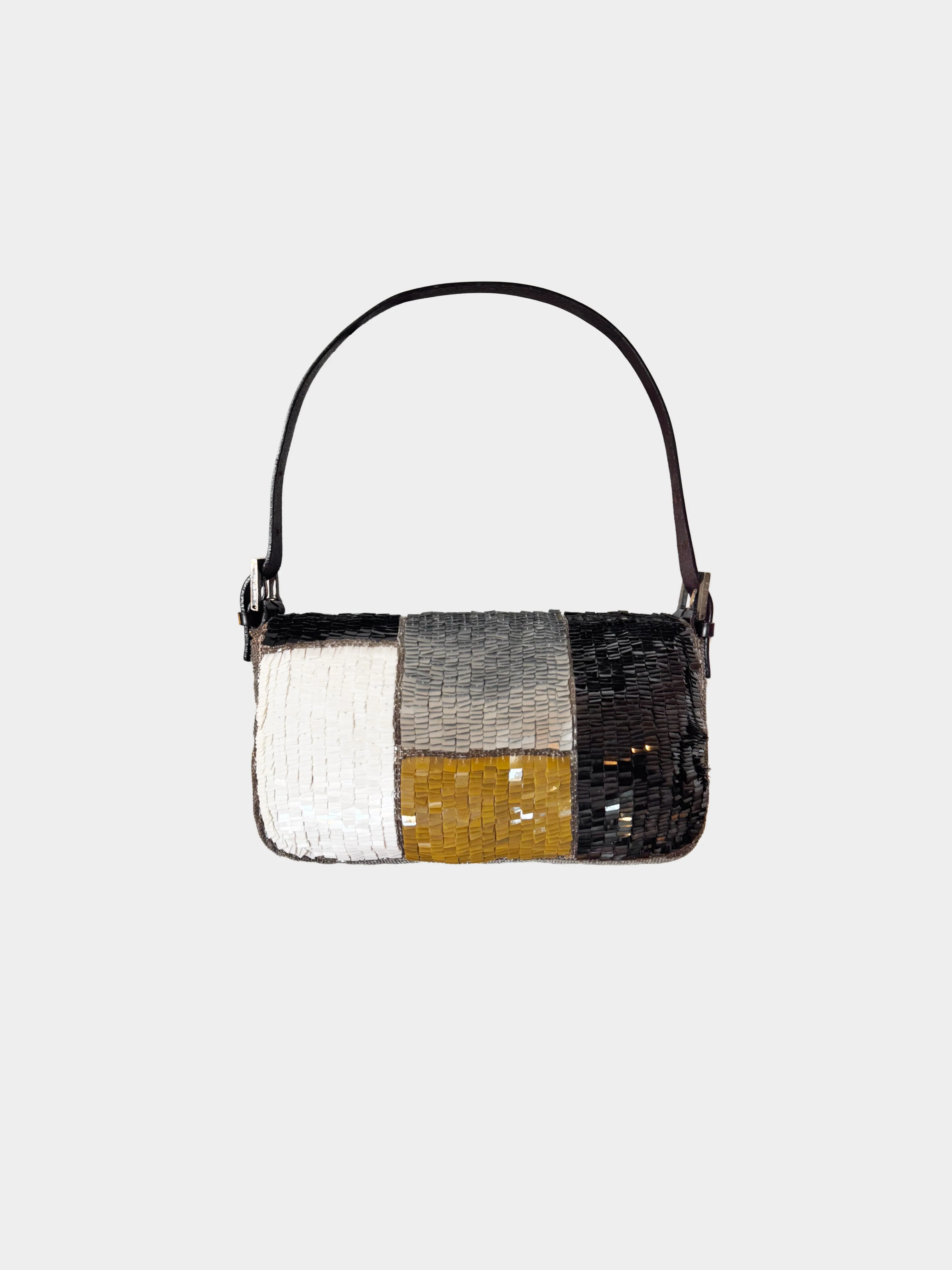 Fendi Late 1990s Multicolor Sequin Paillettes and Beaded Baguette - Image 2
