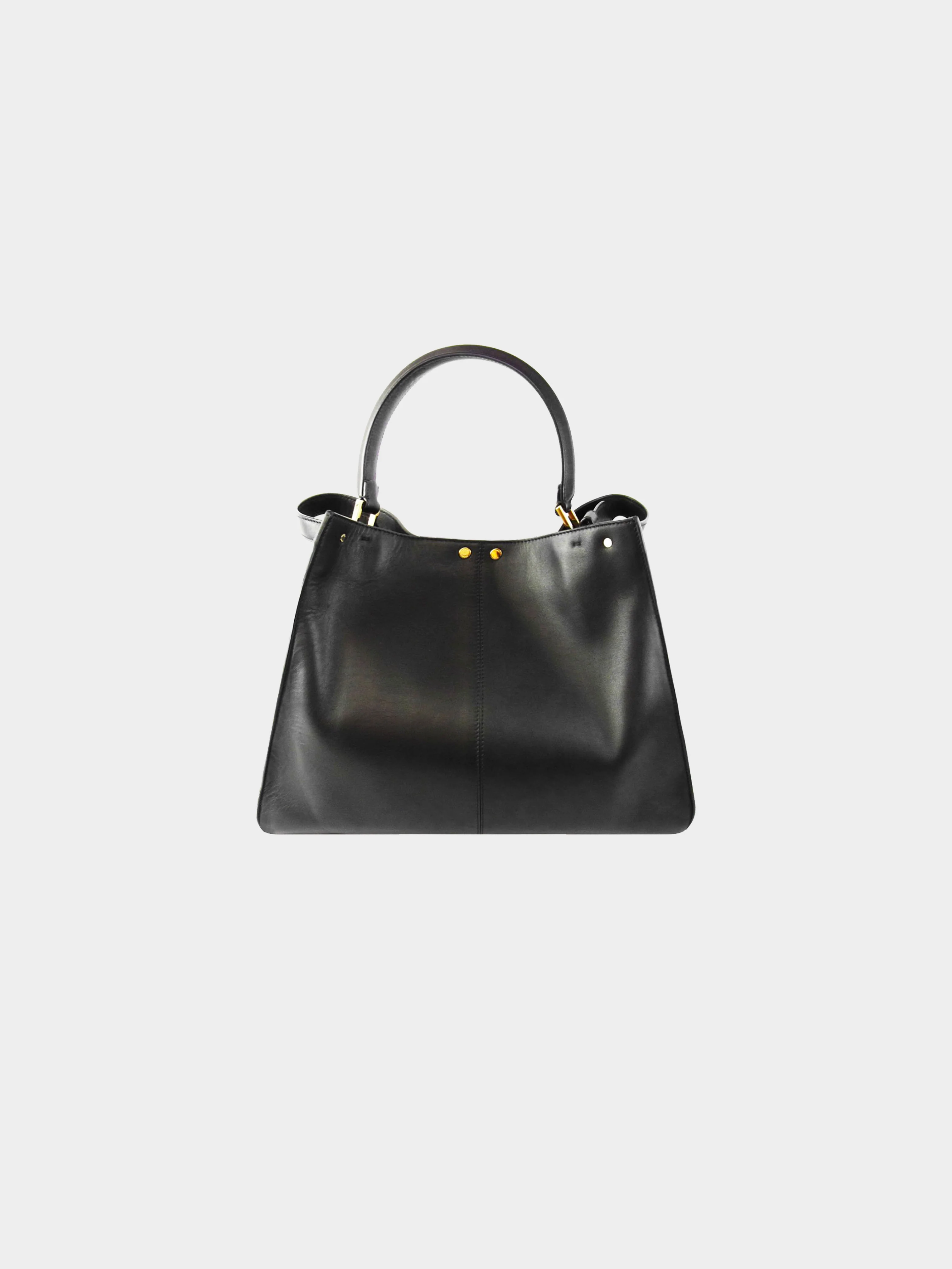 Fendi Late 2010s Black Leather Large Peekaboo X-Lite Bag - Image 2