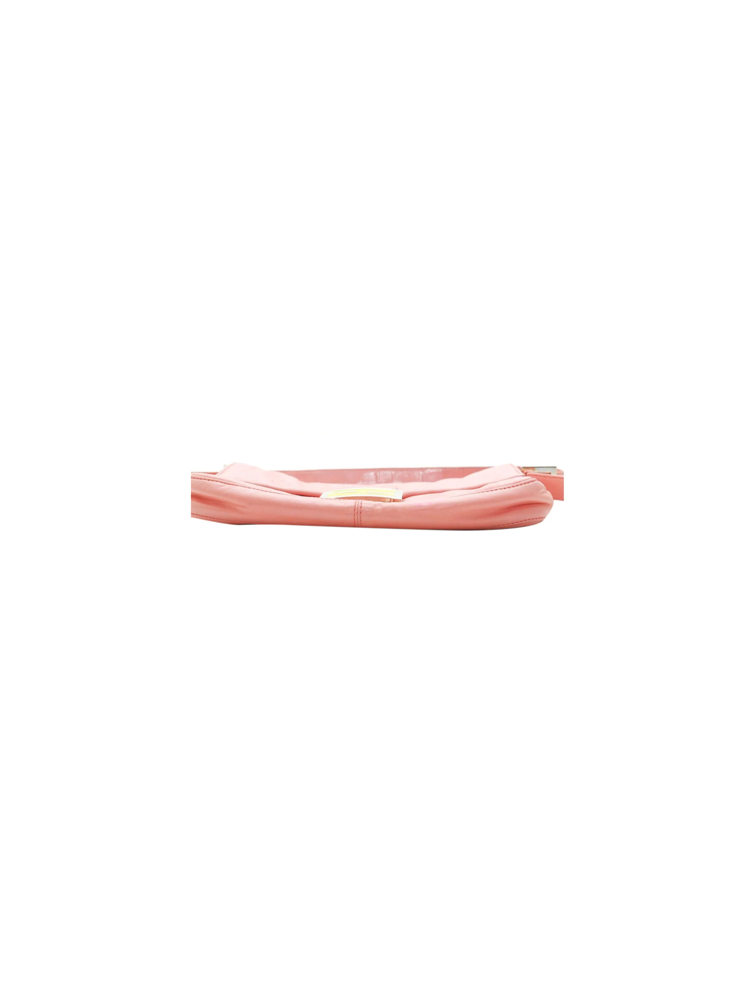 Fendi 2000s Pink and Yellow Leather Baguette - Image 3