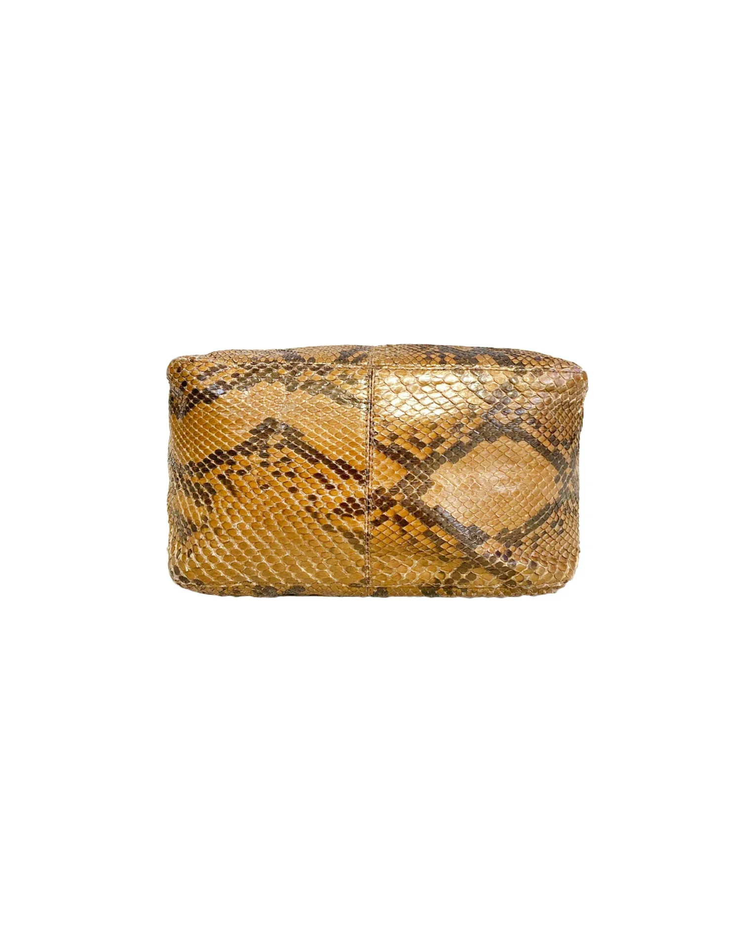 Fendi 2000s Rare Beige Python Baguette - Image 4