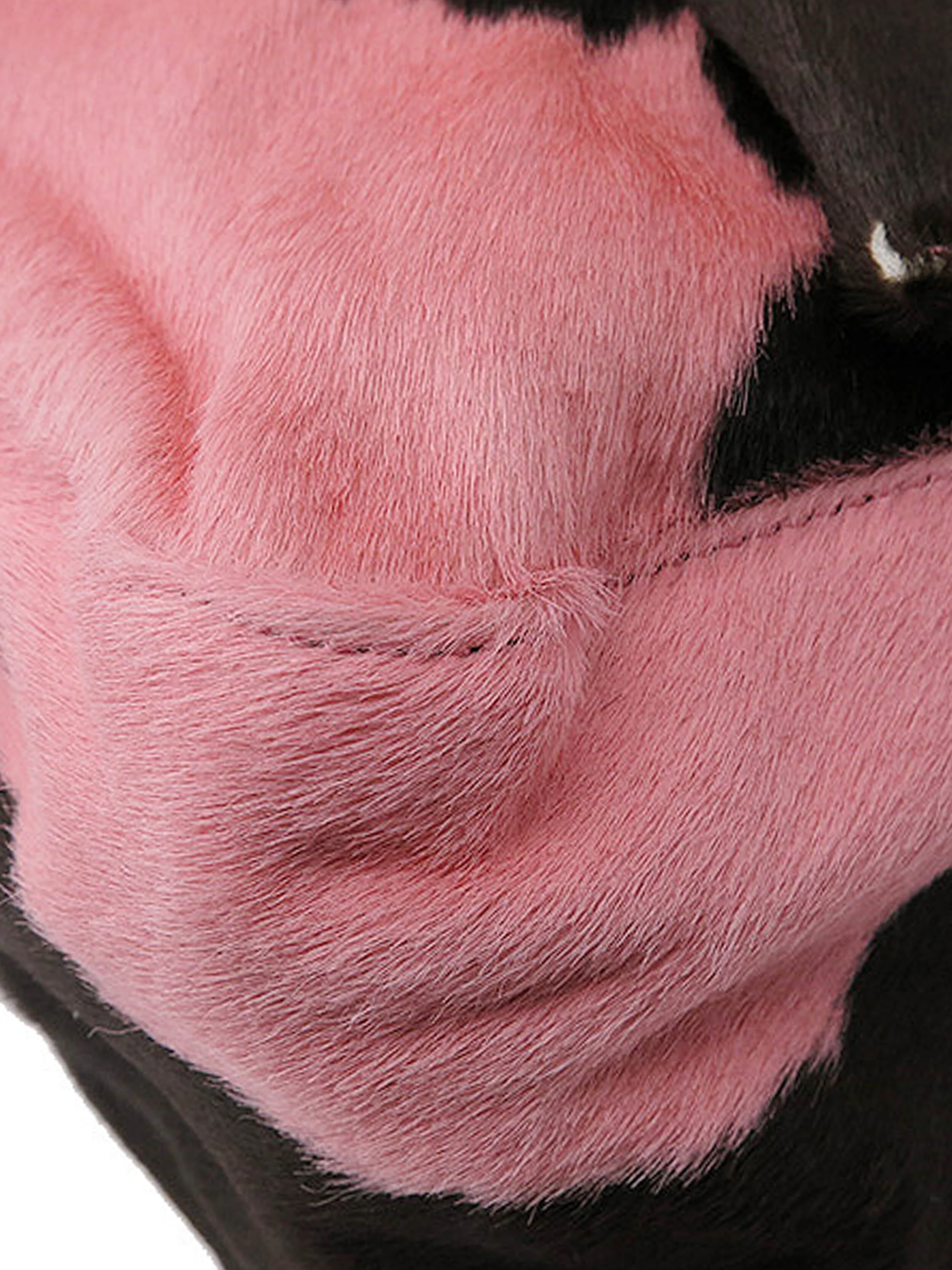 Fendi 2000s Rare Pink and Black Pony Hair Baguette - Image 5