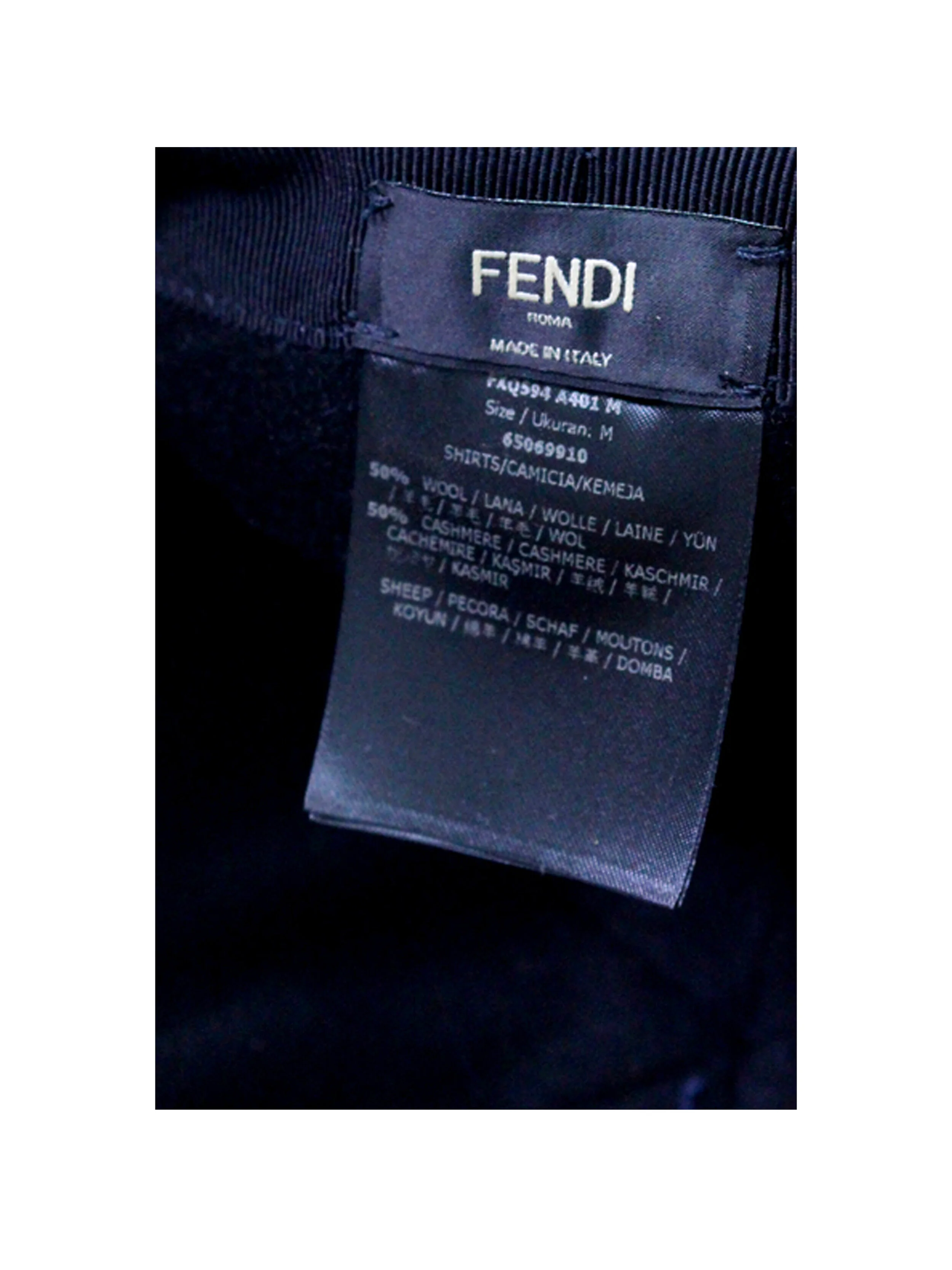 Fendi 2000s Shearling Logo Baseball Cap - Image 2