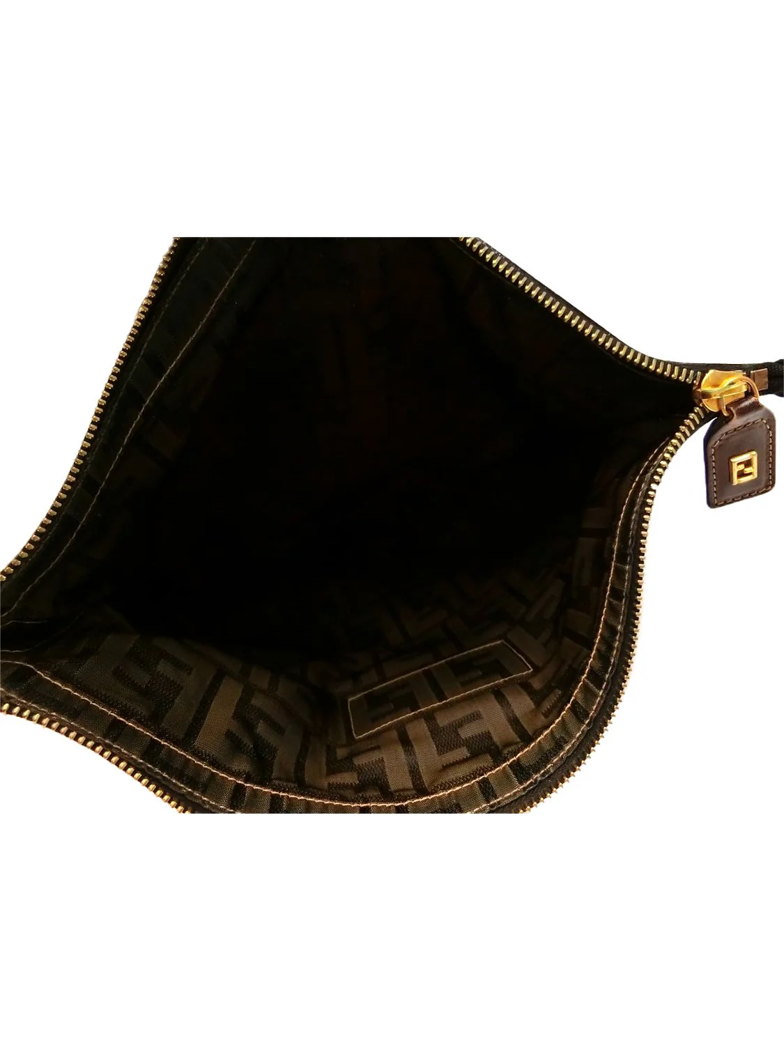 Fendi 2000s Zucca Brown Rare Clutch Bag - Image 4