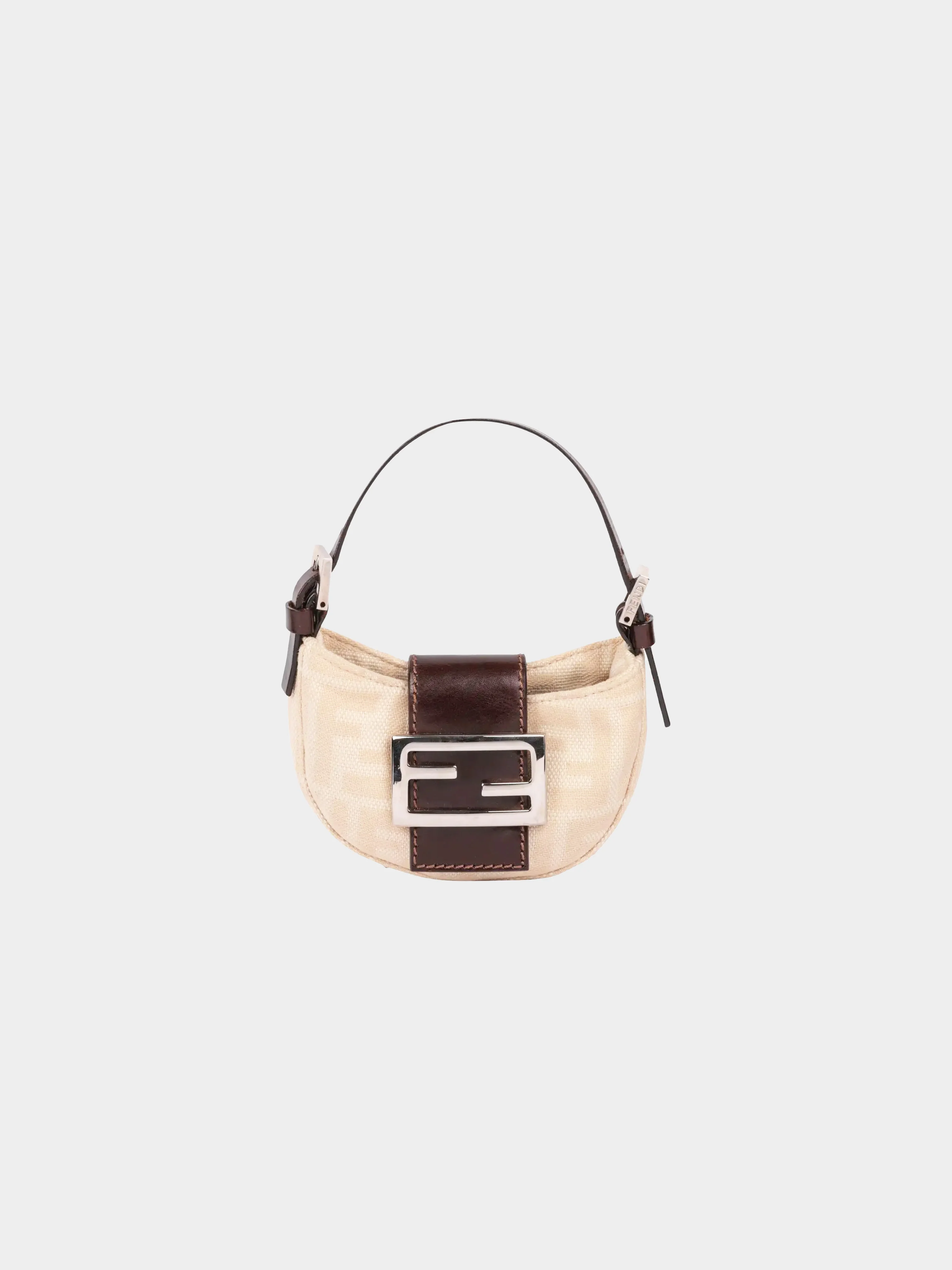 Fendi 2000s Zucca Pattern Mini Mamma Bucket Handbag