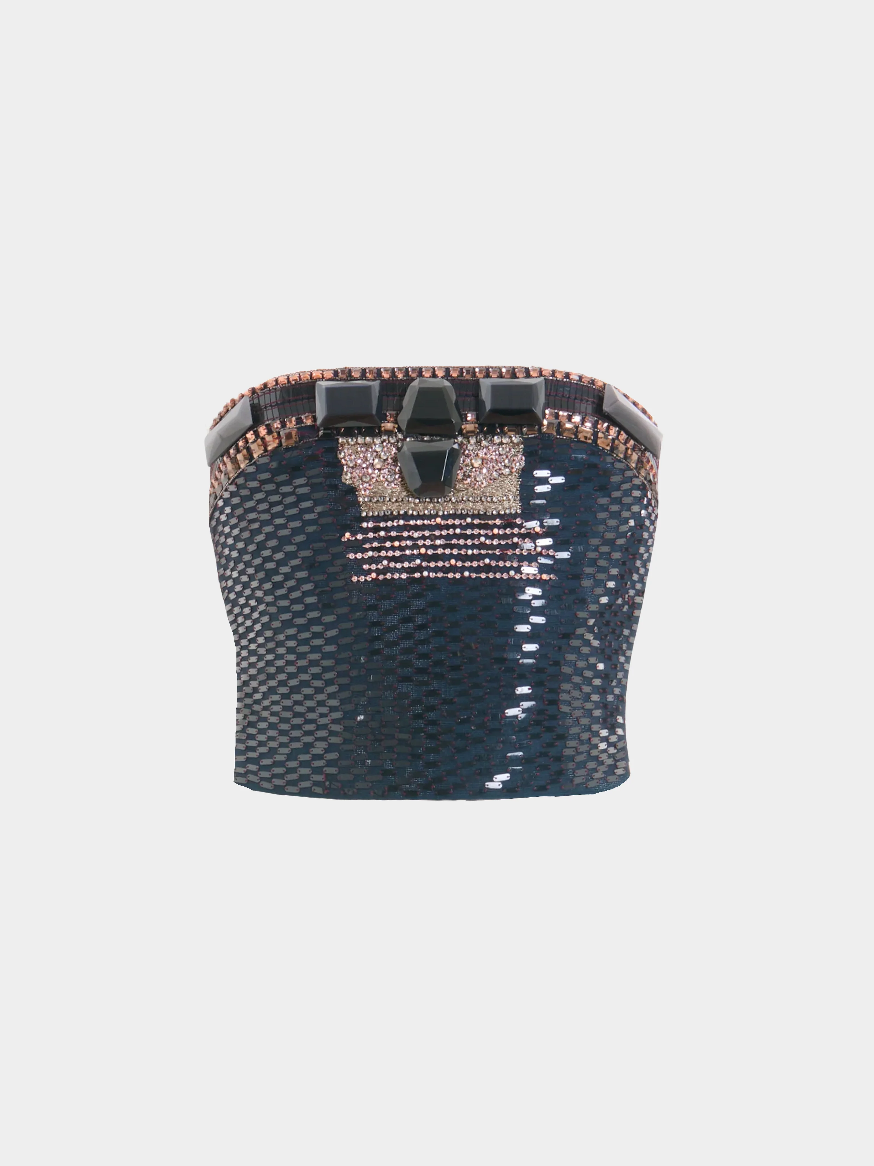 Gianfranco Ferre SS 2008 Embellished Black Top