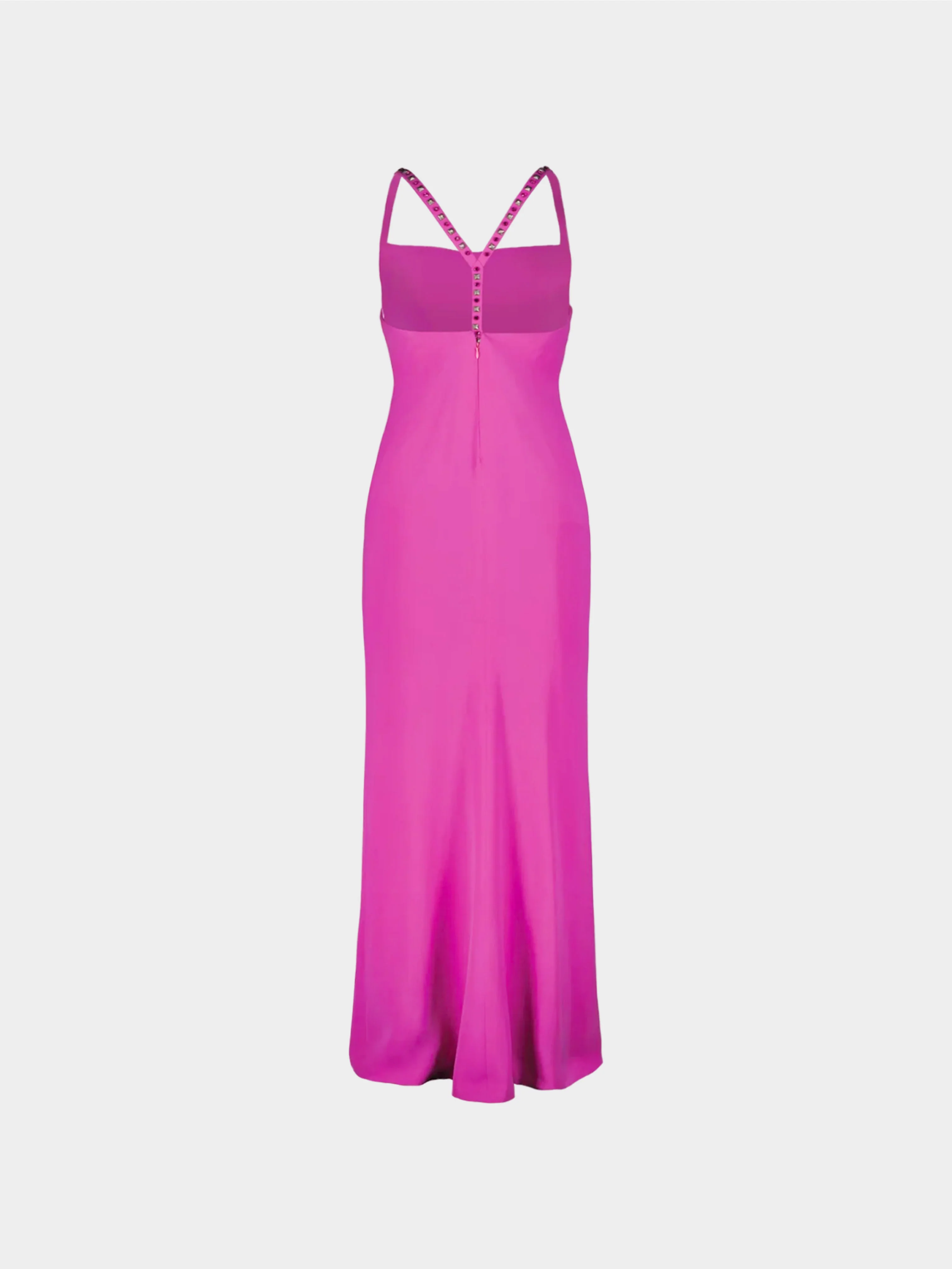 Gianni Versace 1998 Pink Studded Long Dress - Image 2